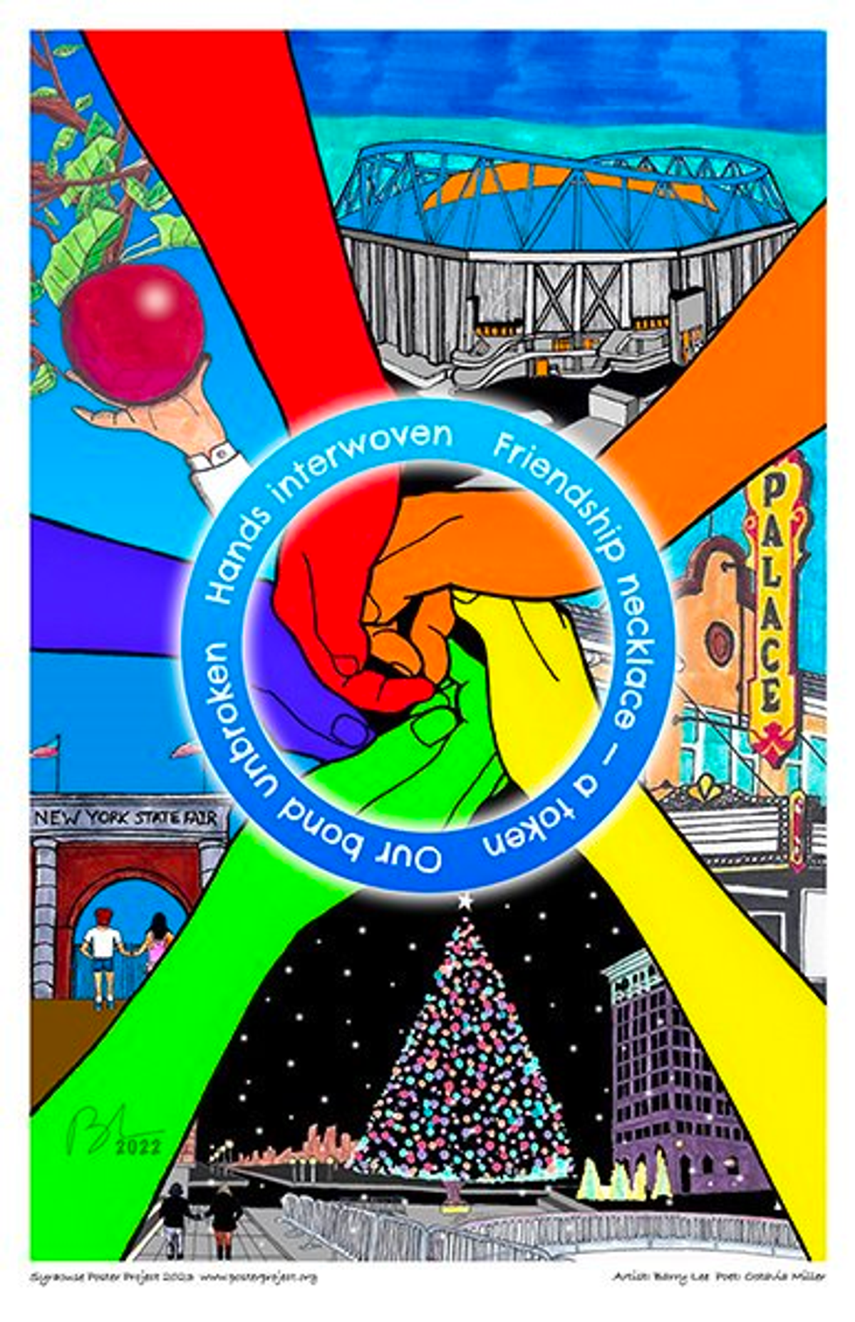 Hands interwoven
Friendship necklace - a token
Our bond unbroken Hands Interwoven