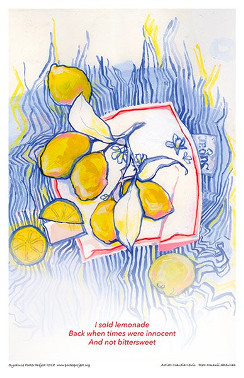 Lemons and sugar packets on a napkin