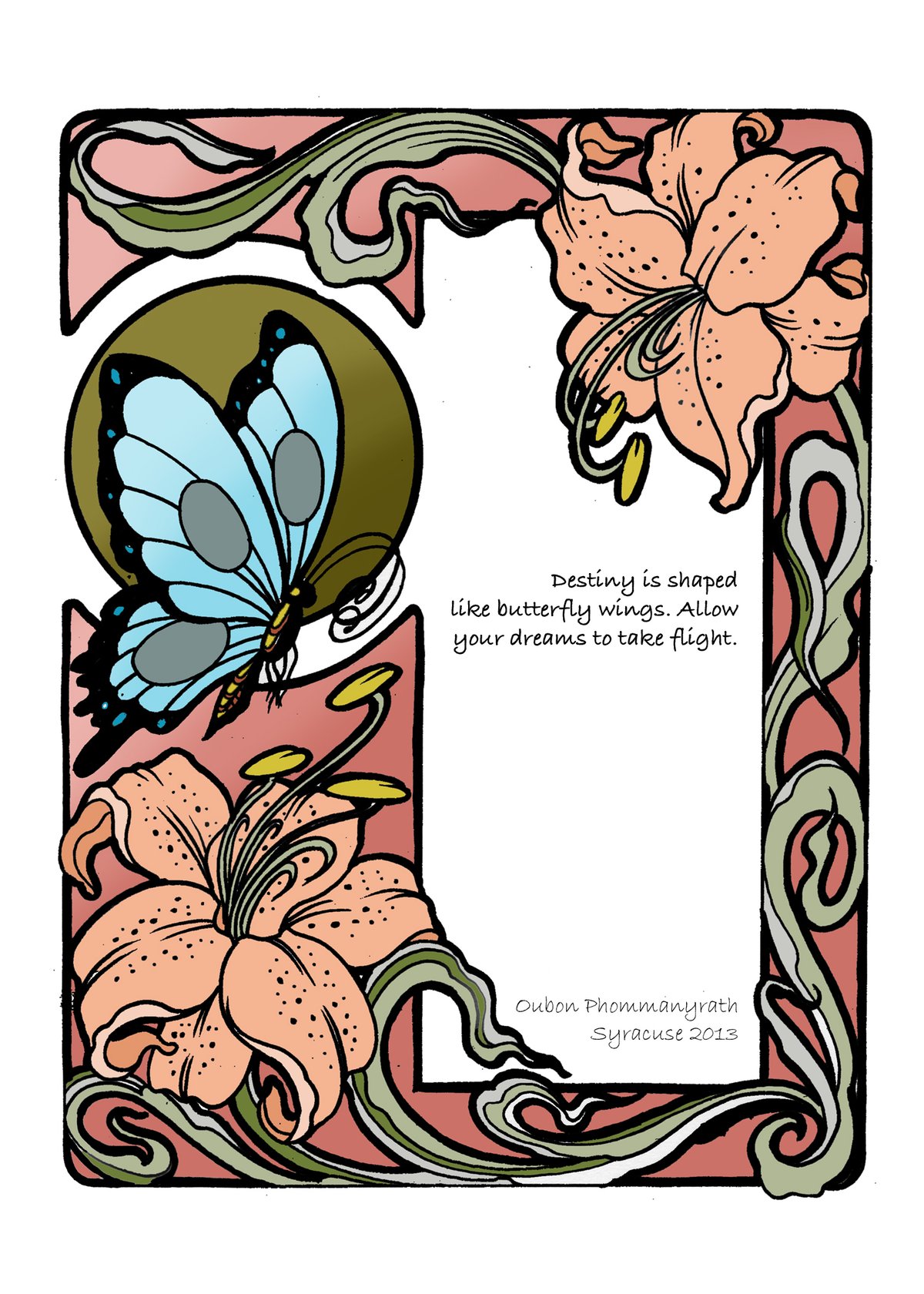 Butterfly Note Card