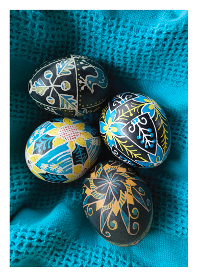 Pysanky Eggs Card