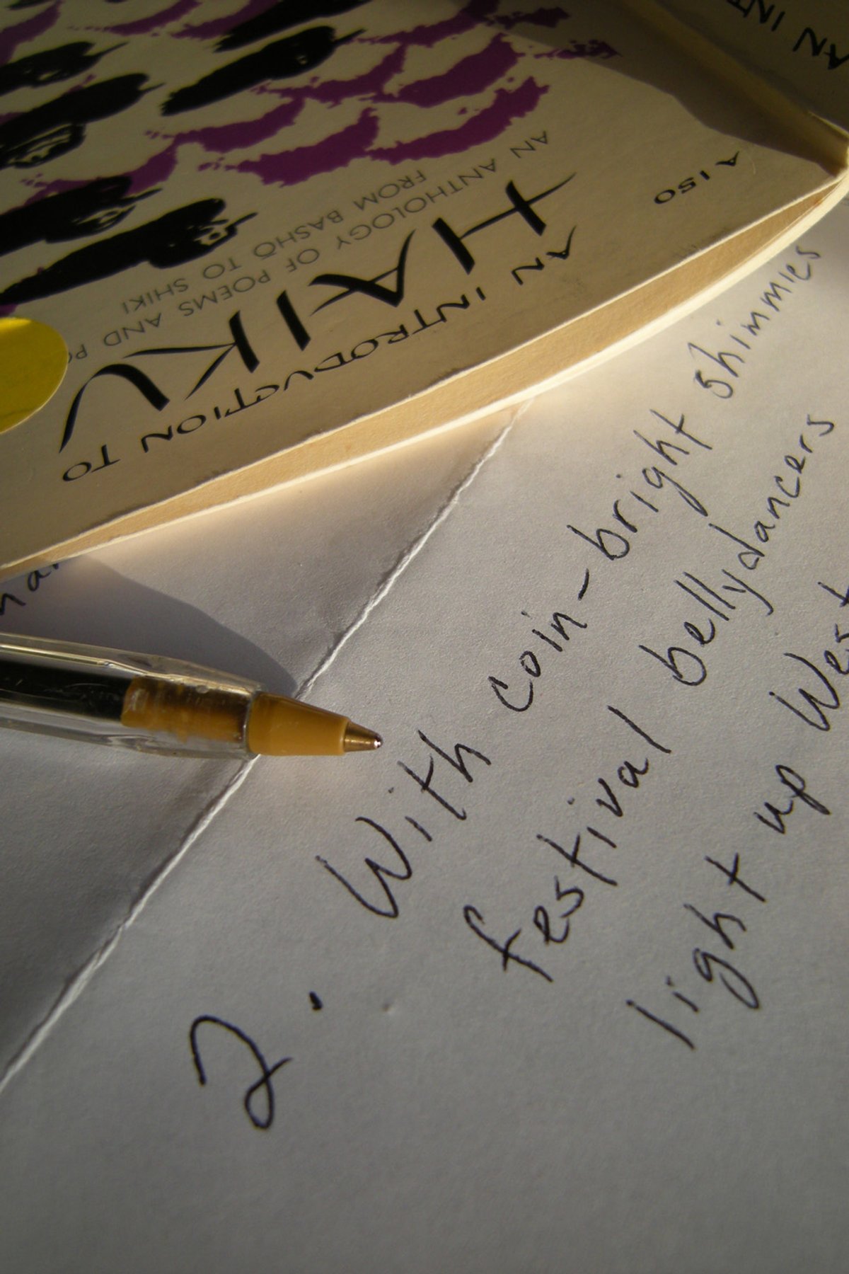 Handwritten haiku submitted to Syracuse Poster Project