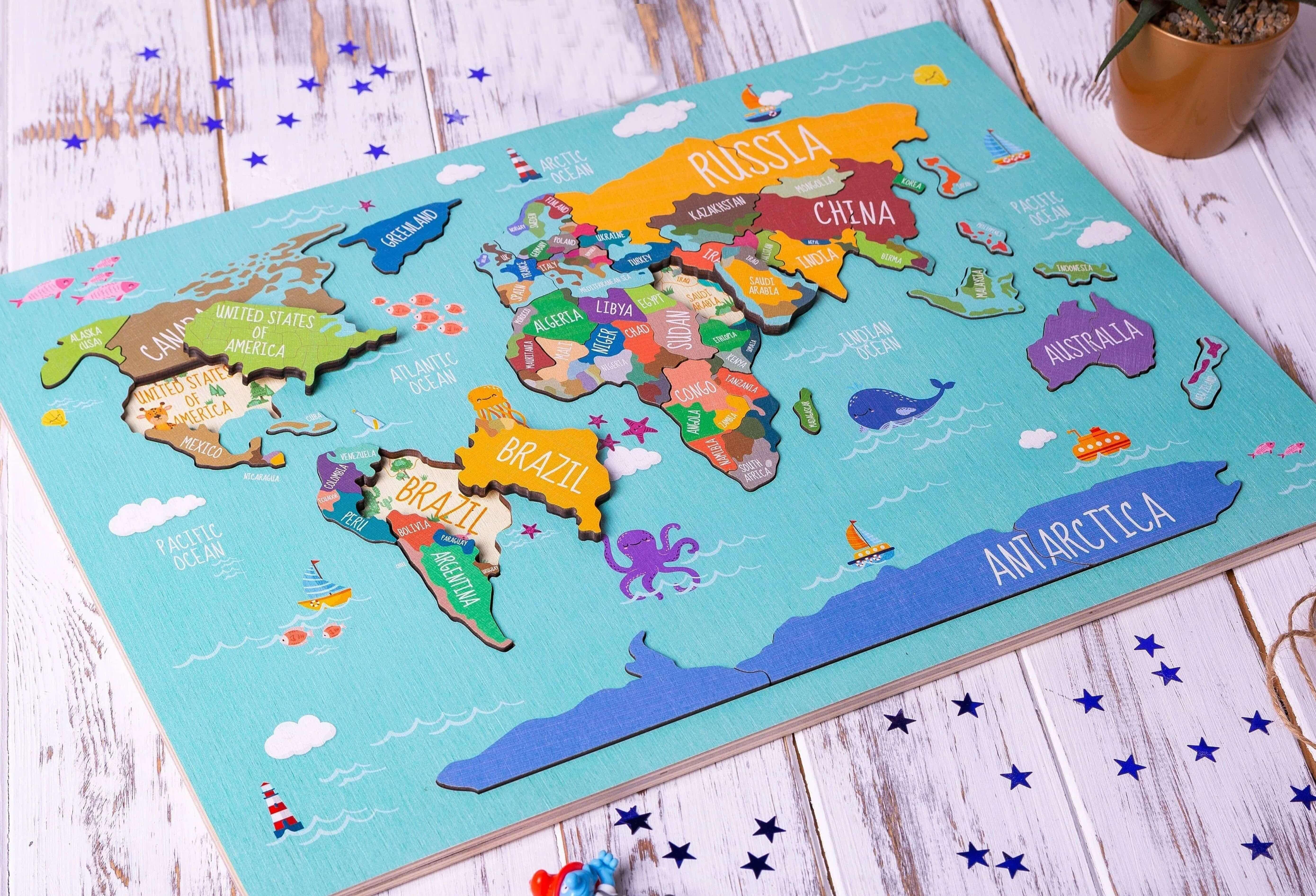 Montessori Materials Spotlight - Map of the Hemisphere
