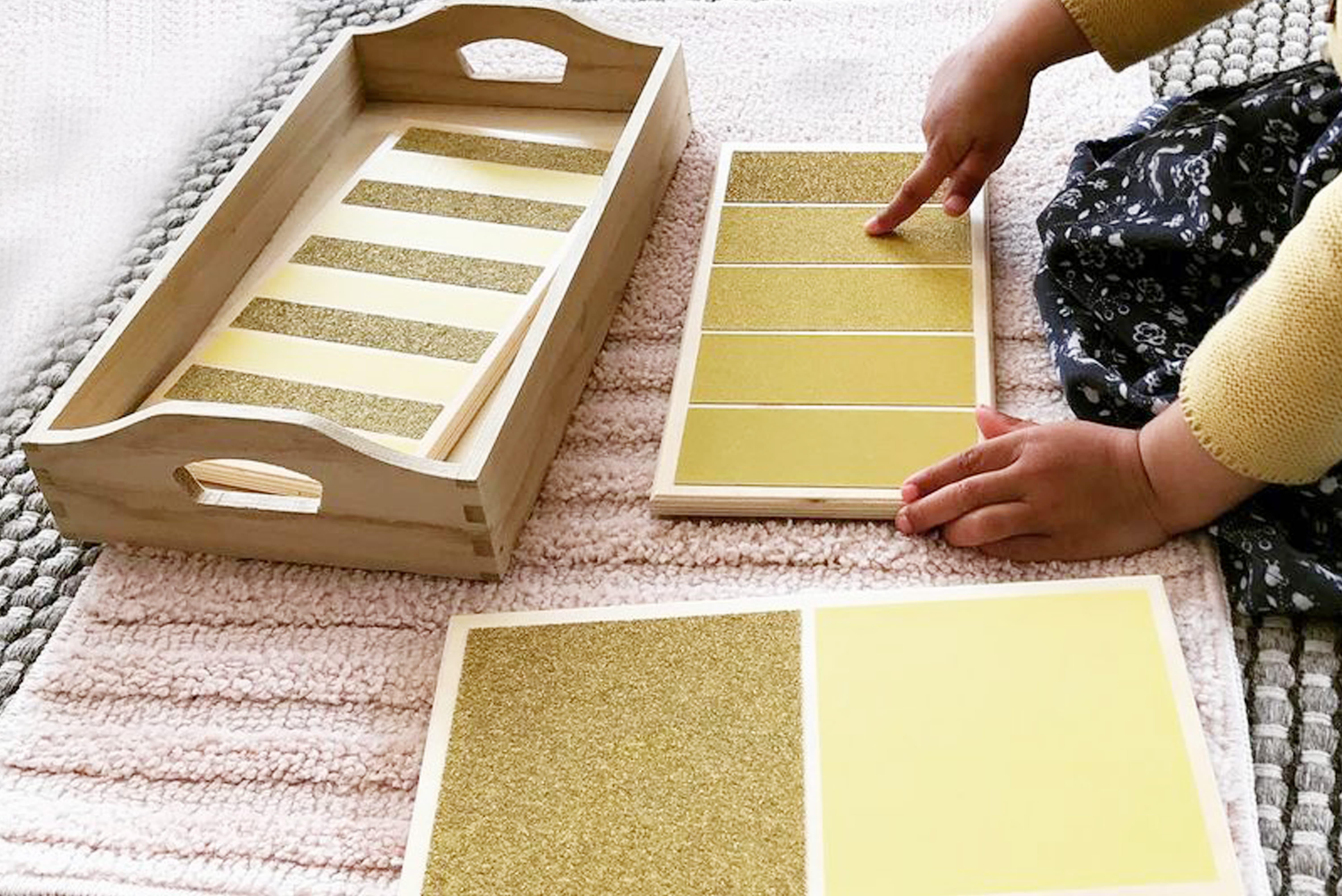 Montessori Materials Spotlight - Touch Board : Rough and Smooth Set