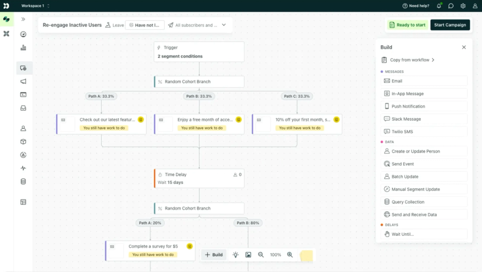 Customer.io: Journey Automation for Marketing Ops | Interface