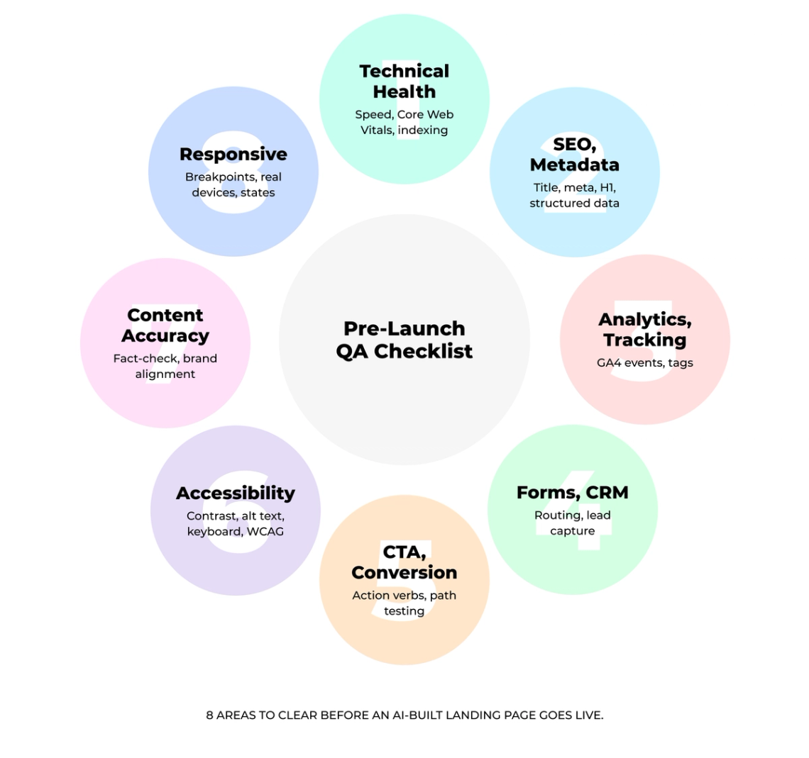 The image is an infographic that illustrates various aspects of launching a website or application. It features a large circle with different colored sections representing each step involved in the process. The colors used are pink, blue, green, and purple, which are arranged around the circle to create a visually appealing layout.
There are several bullet points within the infographic that provide information about each stage of launching a website or application. These details help users understand what they need to do at each step in order to successfully launch their project. The overall design is clear and easy to follow, making it an effective tool for explaining the process of launching a new product or service.