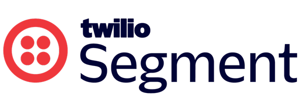 The image features a logo that is green and red with a white circle containing four dots on it. The word "Segment" is written below the logo in black letters.