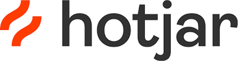 The image features a logo with the word "HOTJAR" written on it in black and orange letters. The logo is displayed against a gray background, which makes it stand out prominently. The design of the logo appears to be simple yet effective, as it clearly conveys the name of the company or product being represented.