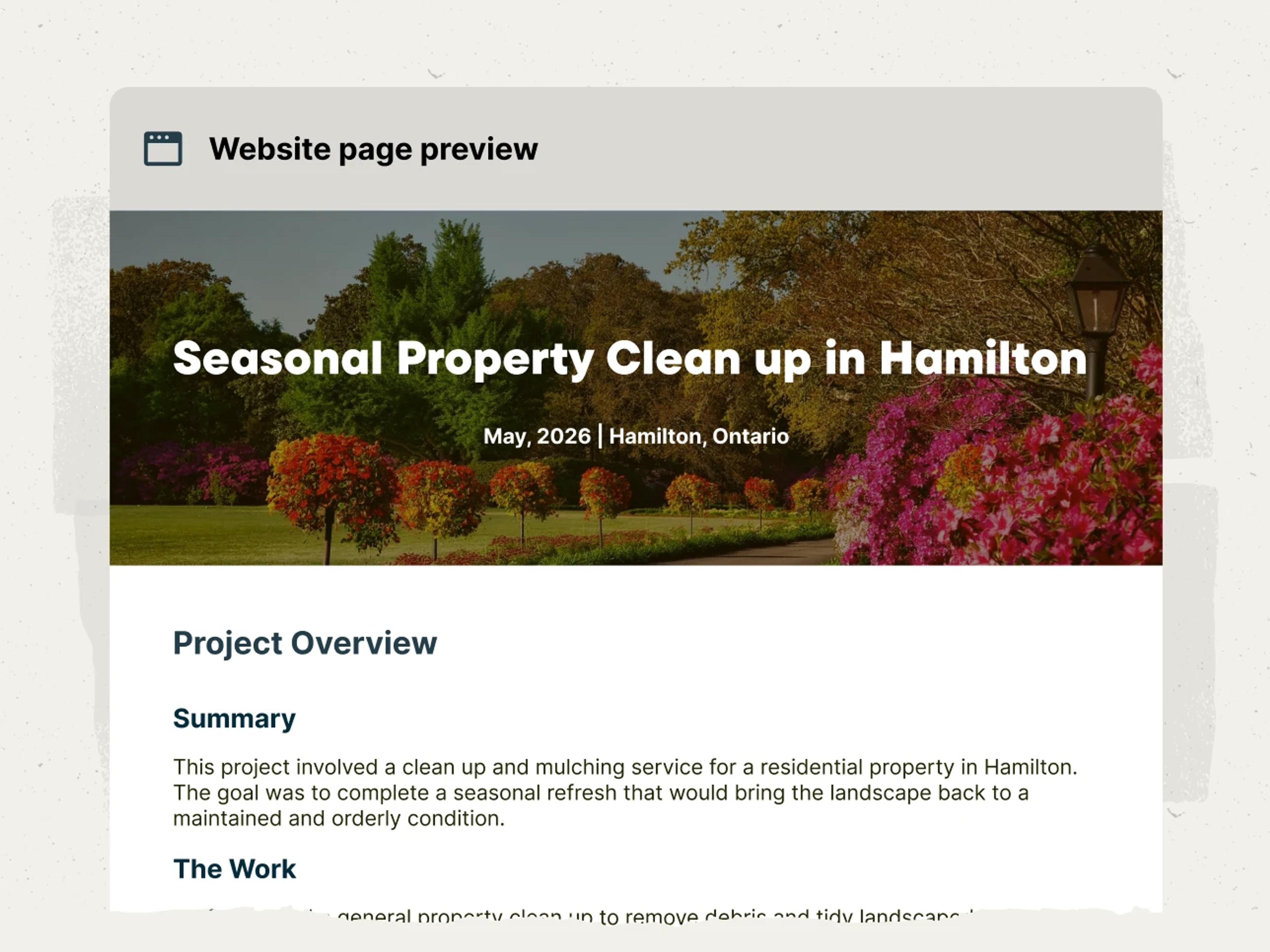 Website portfolio compiles all your past jobs