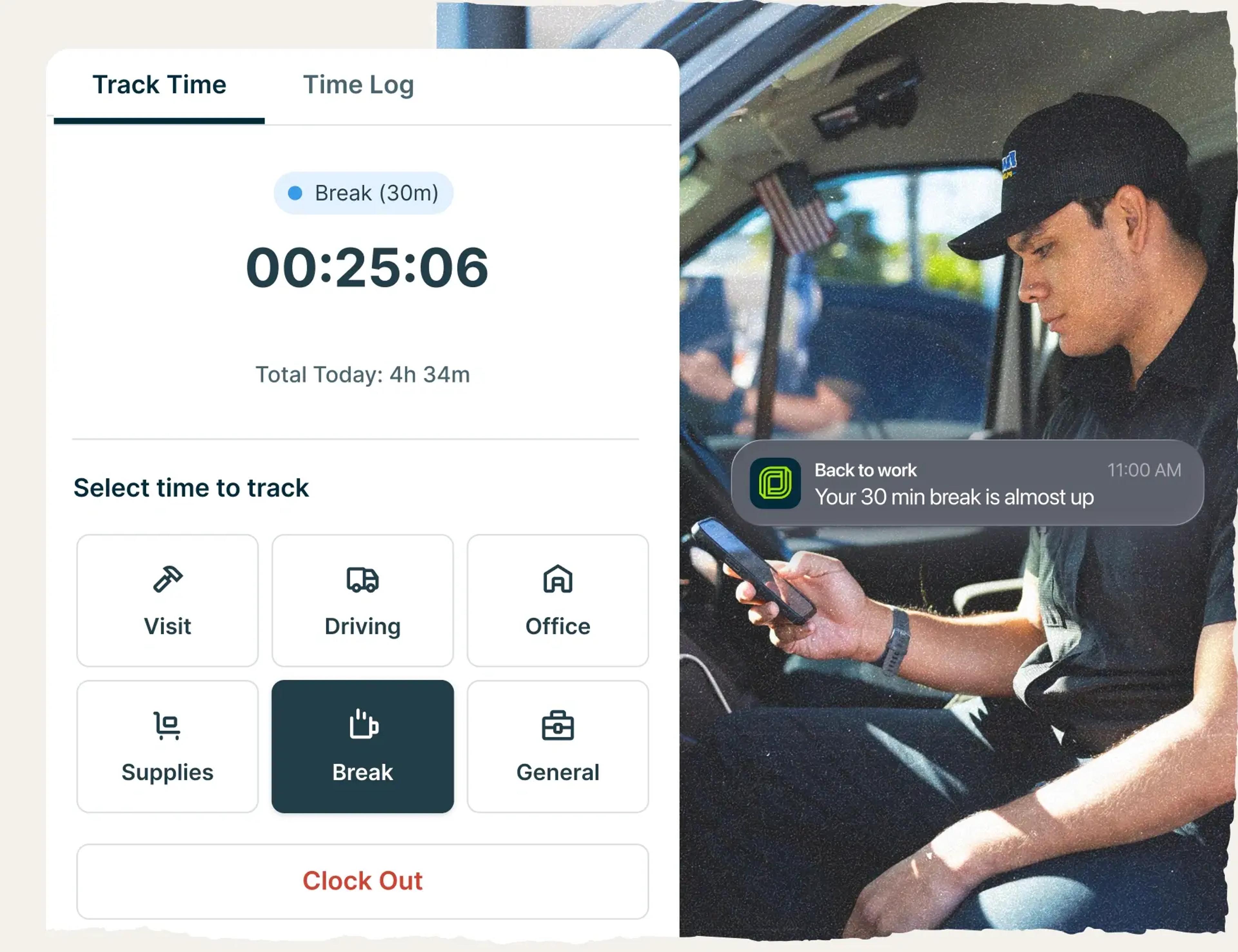 Keep employees organized with time tracking