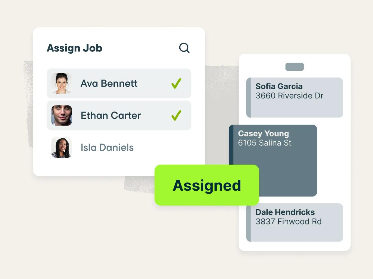 Jobber interface screenshot