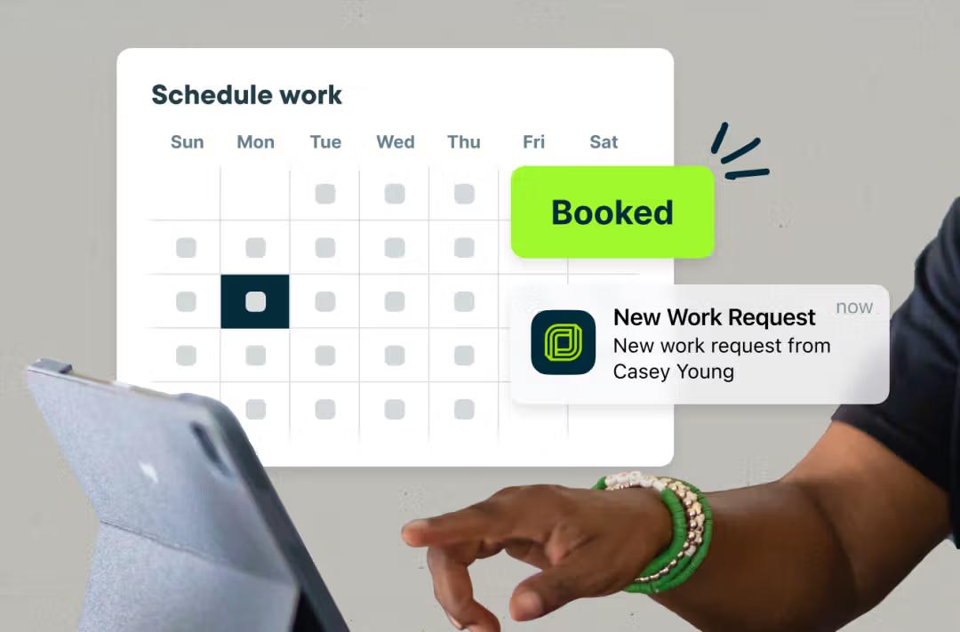 Online booking in Jobber Marketing Tools