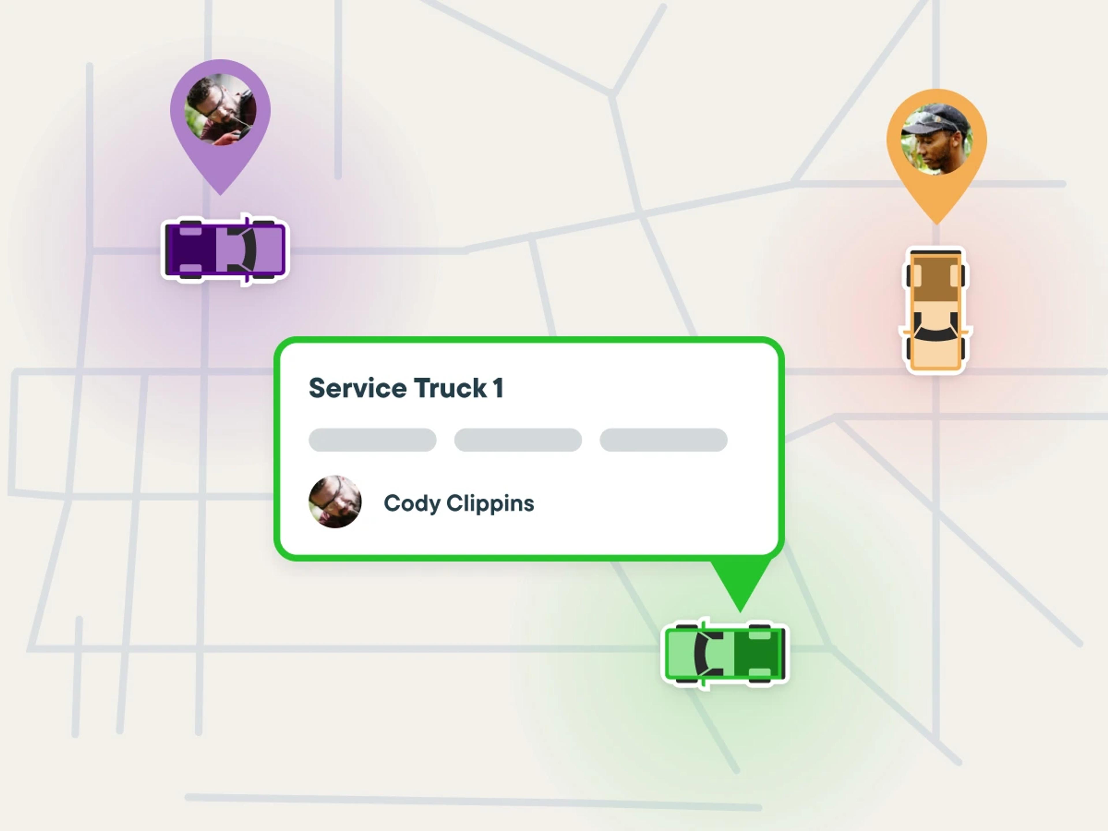 Track vehicles with scheduling and dispatching