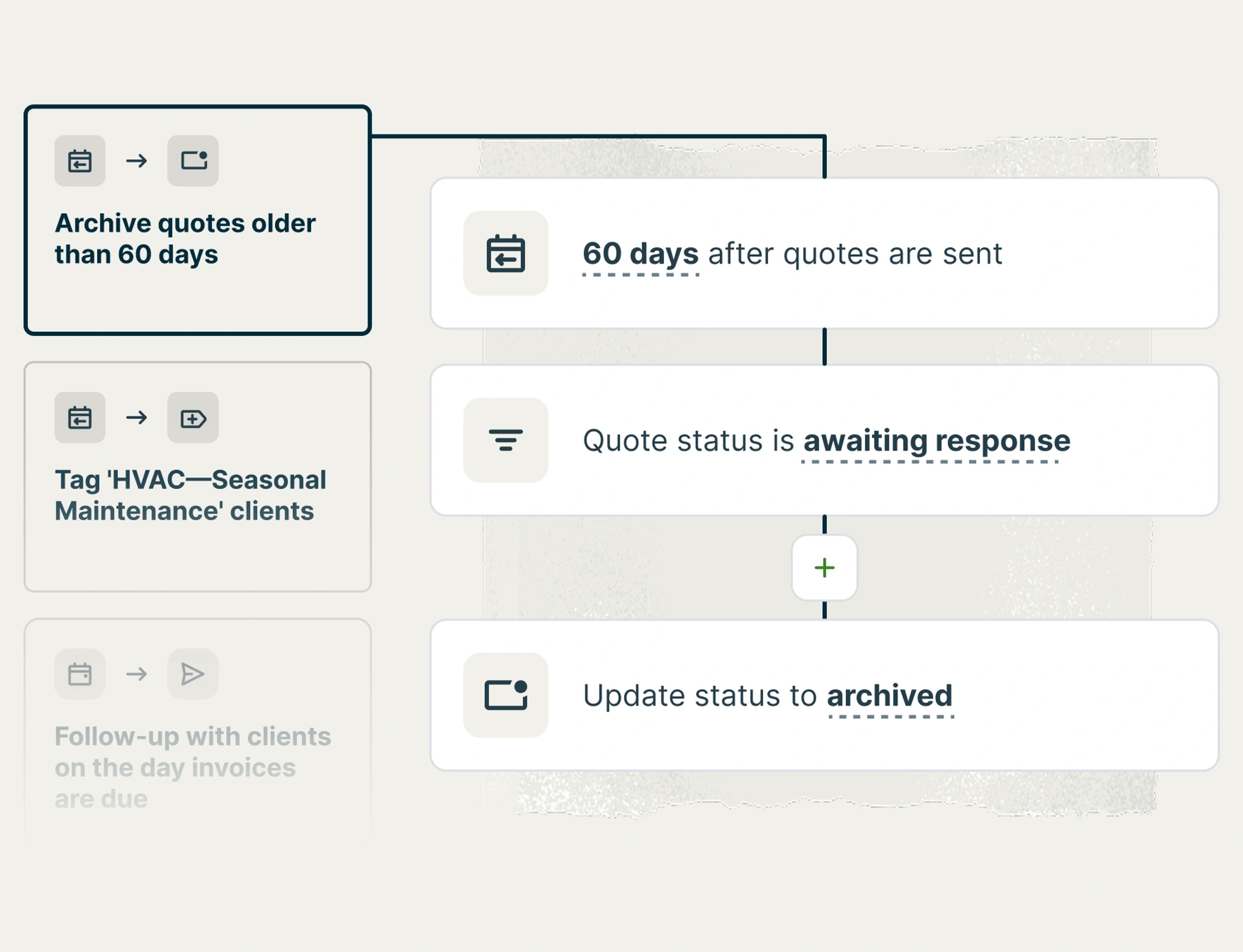 Automate tasks with an automation builder