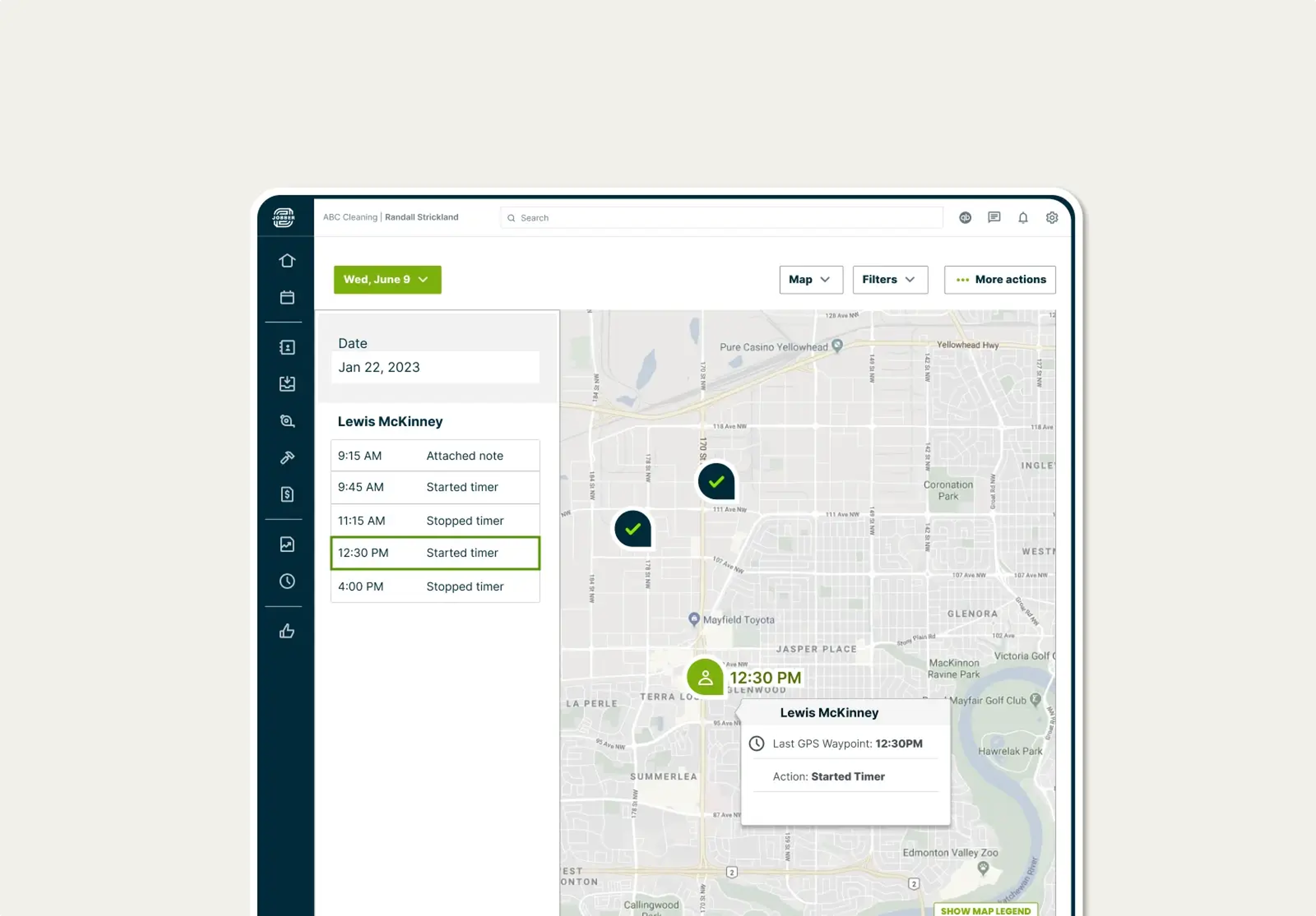Know your team’s location and progress