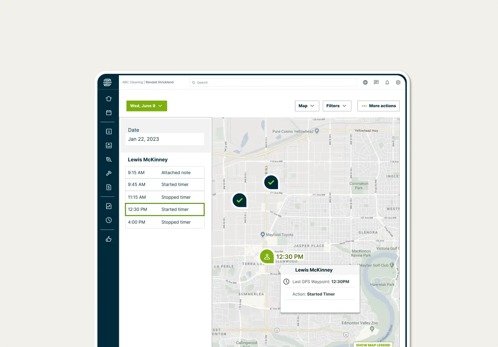 Know your team’s location and progress
