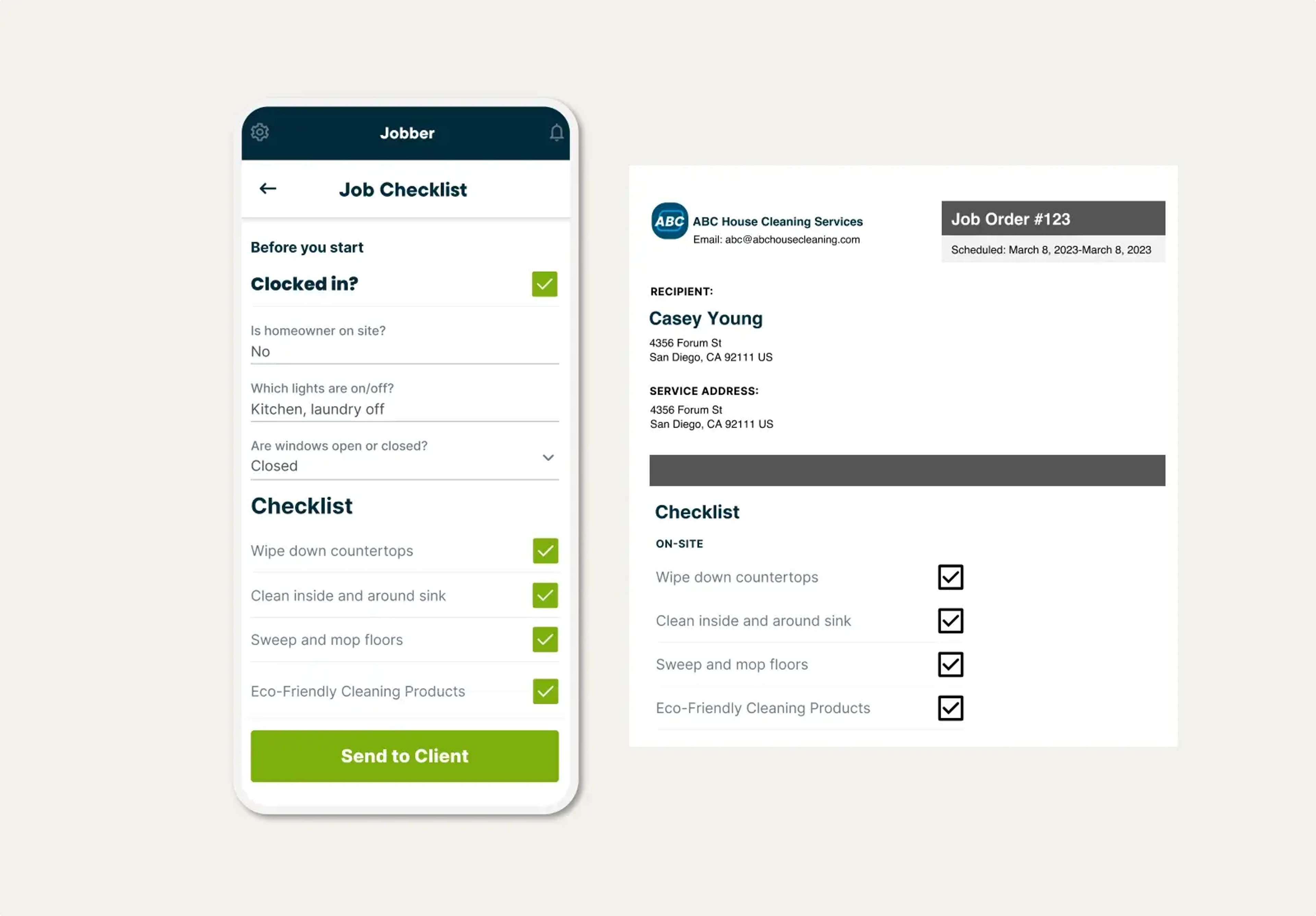 Have job details at your fingertips