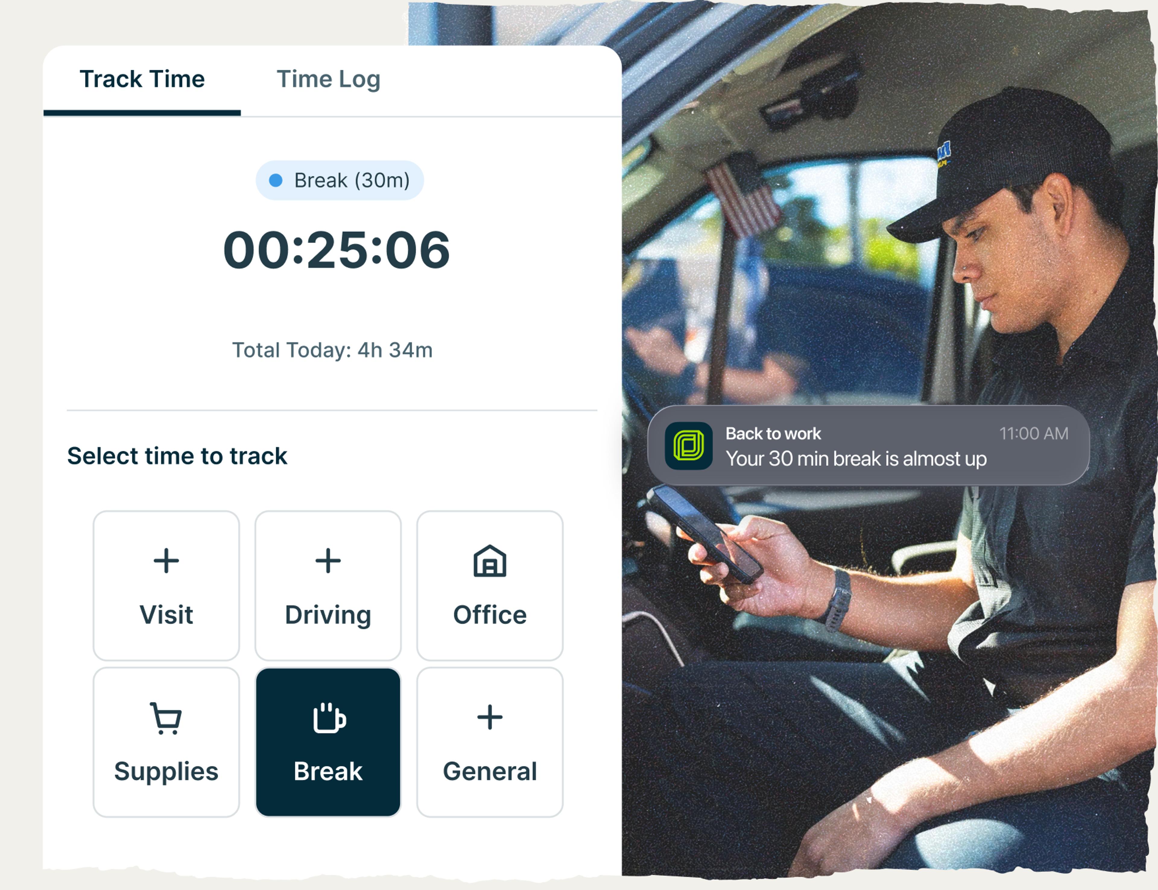 Keep employees organized with time tracking