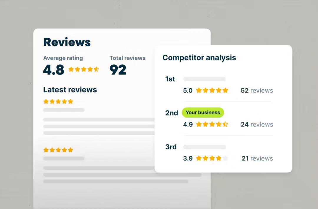 Review overview in Jobber Marketing Tools