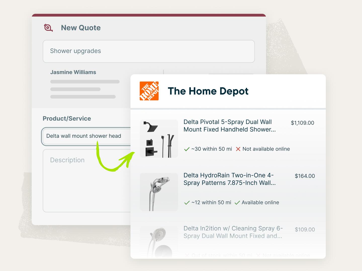 Supplier catalog integration for Home Depot