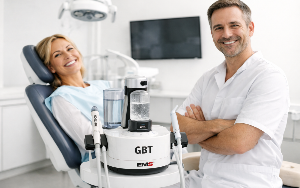 Pulizia dei denti senza dolore: cos’è la GBT e perché è diversa dalla pulizia tradizionale?
