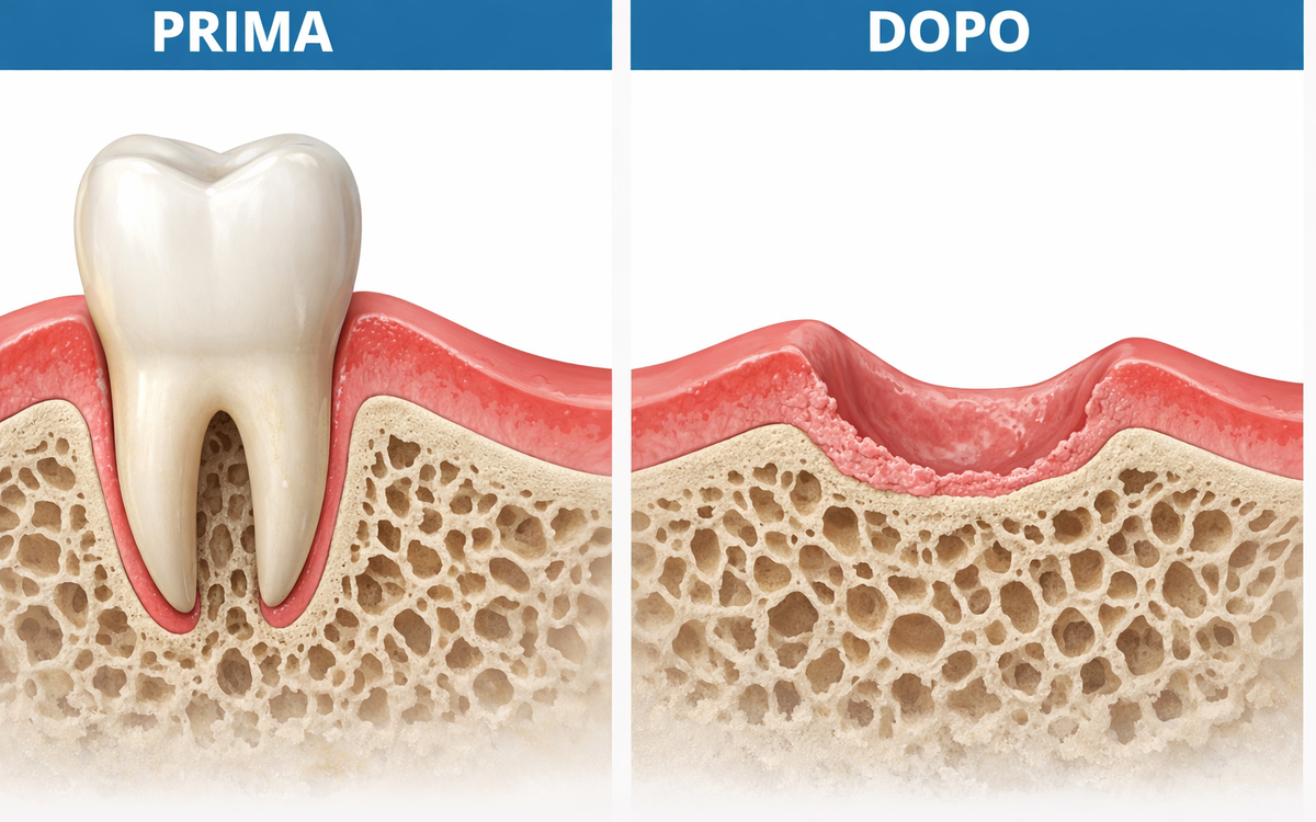 Preservazione di cresta: perché è fondamentale dopo l’estrazione di un dente?