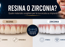 Zirconia o resina: di cosa sarà fatta la tua nuova arcata fissa su impianti?