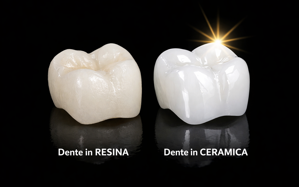 Denti in resina o in ceramica: qual è la vera differenza?