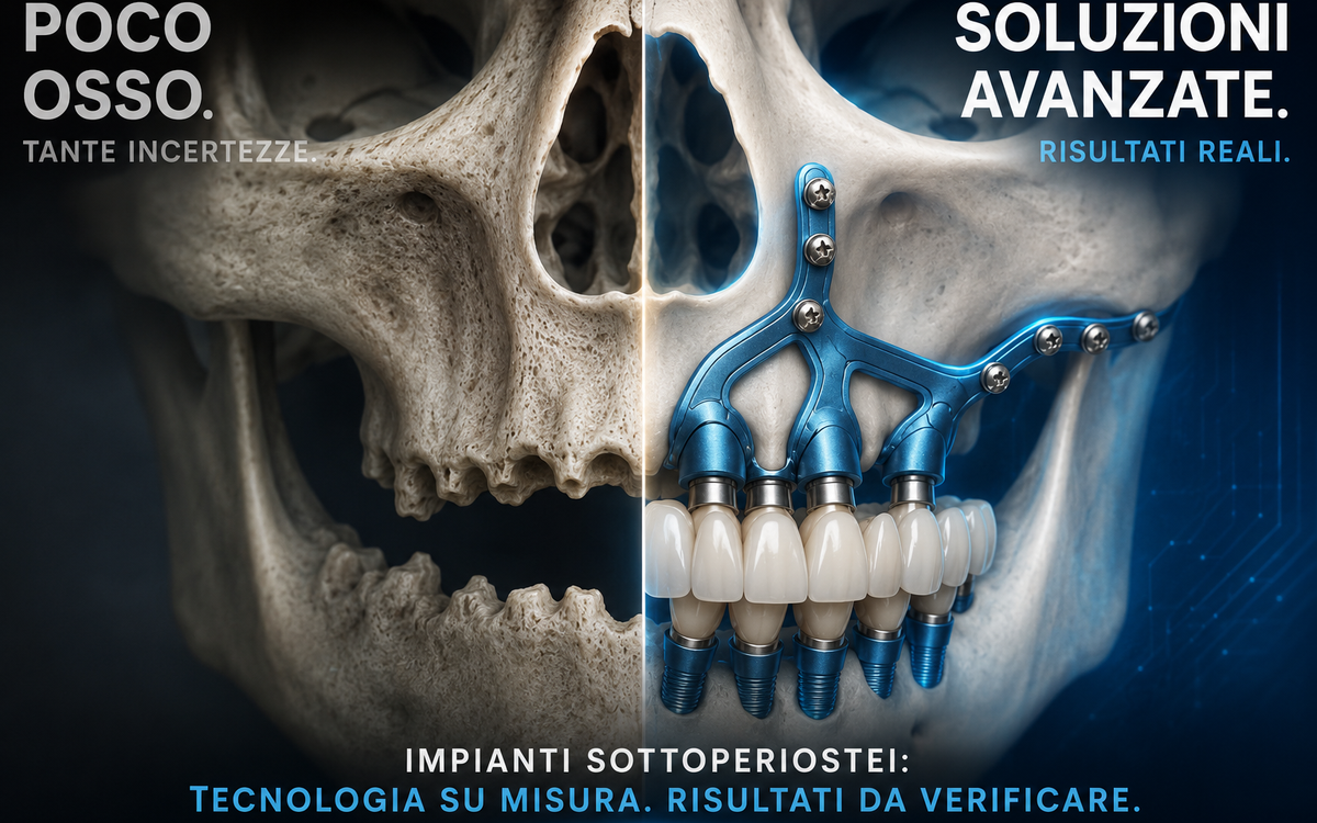 Impianti sottoperiostei (o juxtaperiostei): funzionano davvero quando c'è poco osso?