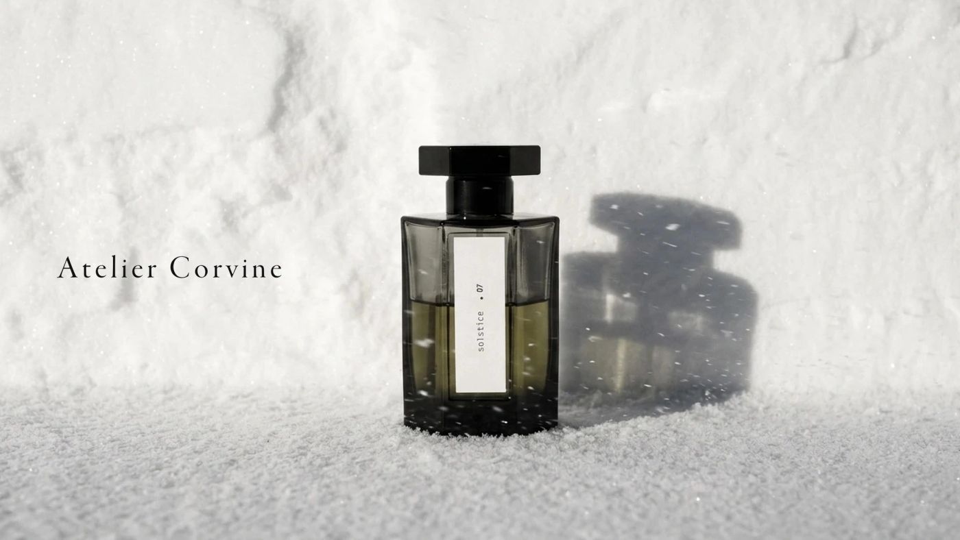 Contre un mur de neige, ombre portée.
