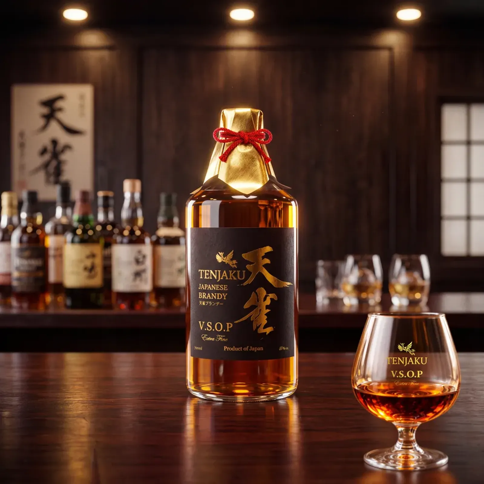 AI ģenerētie Tenjaku Brandy produktu attēli