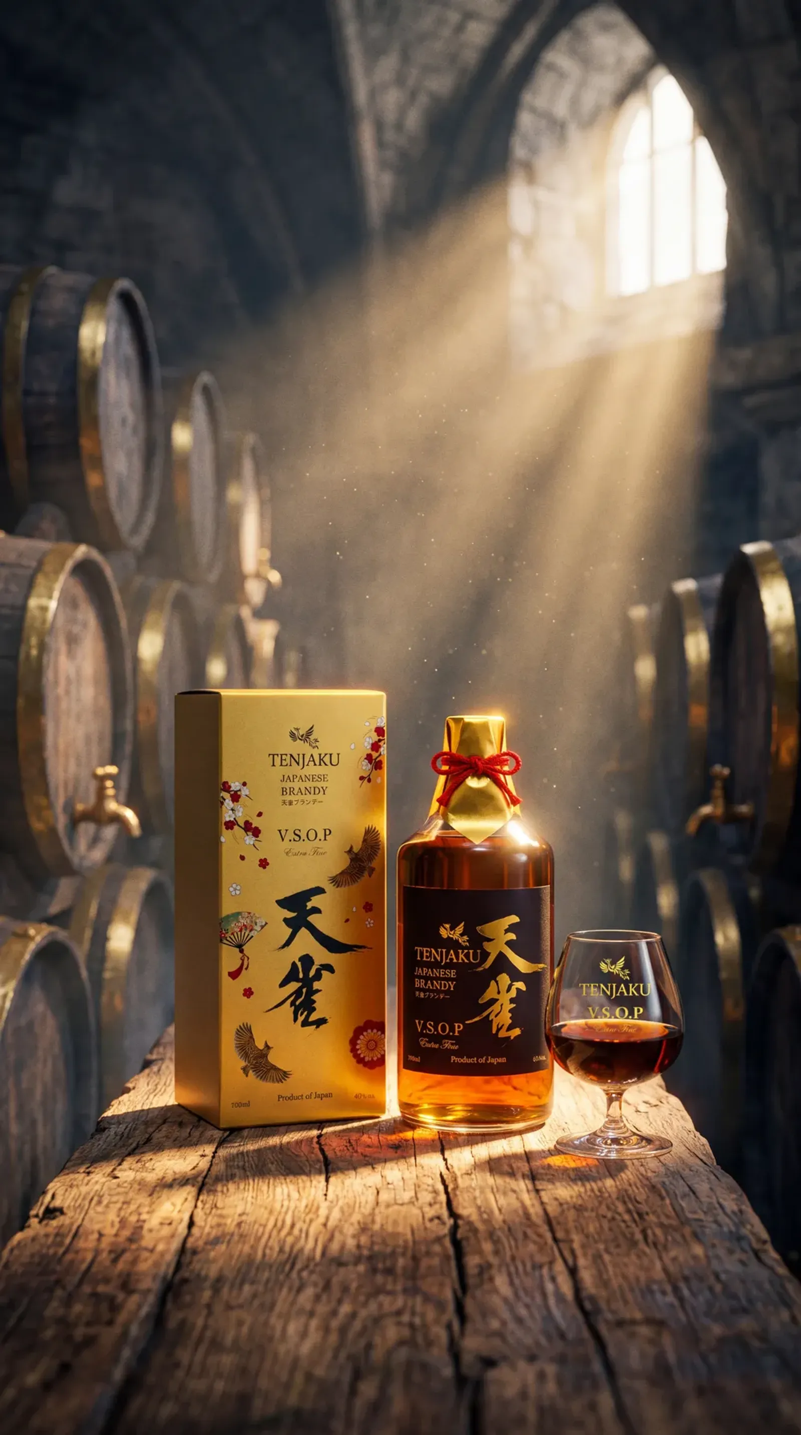 AI ģenerētie Tenjaku Brandy produktu attēli