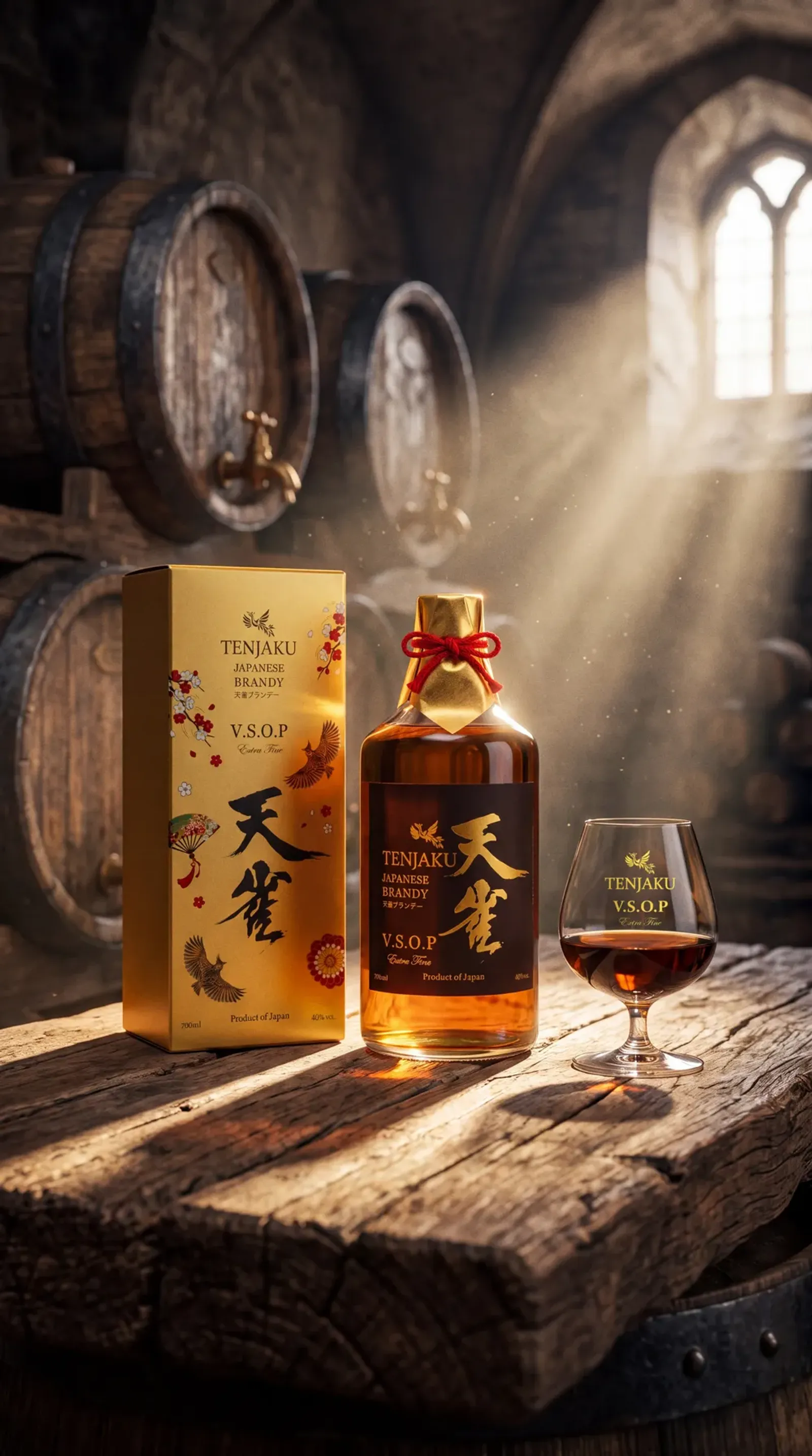 AI ģenerētie Tenjaku Brandy produktu attēli