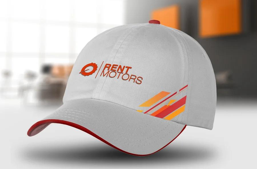 Promotional white cap mockup