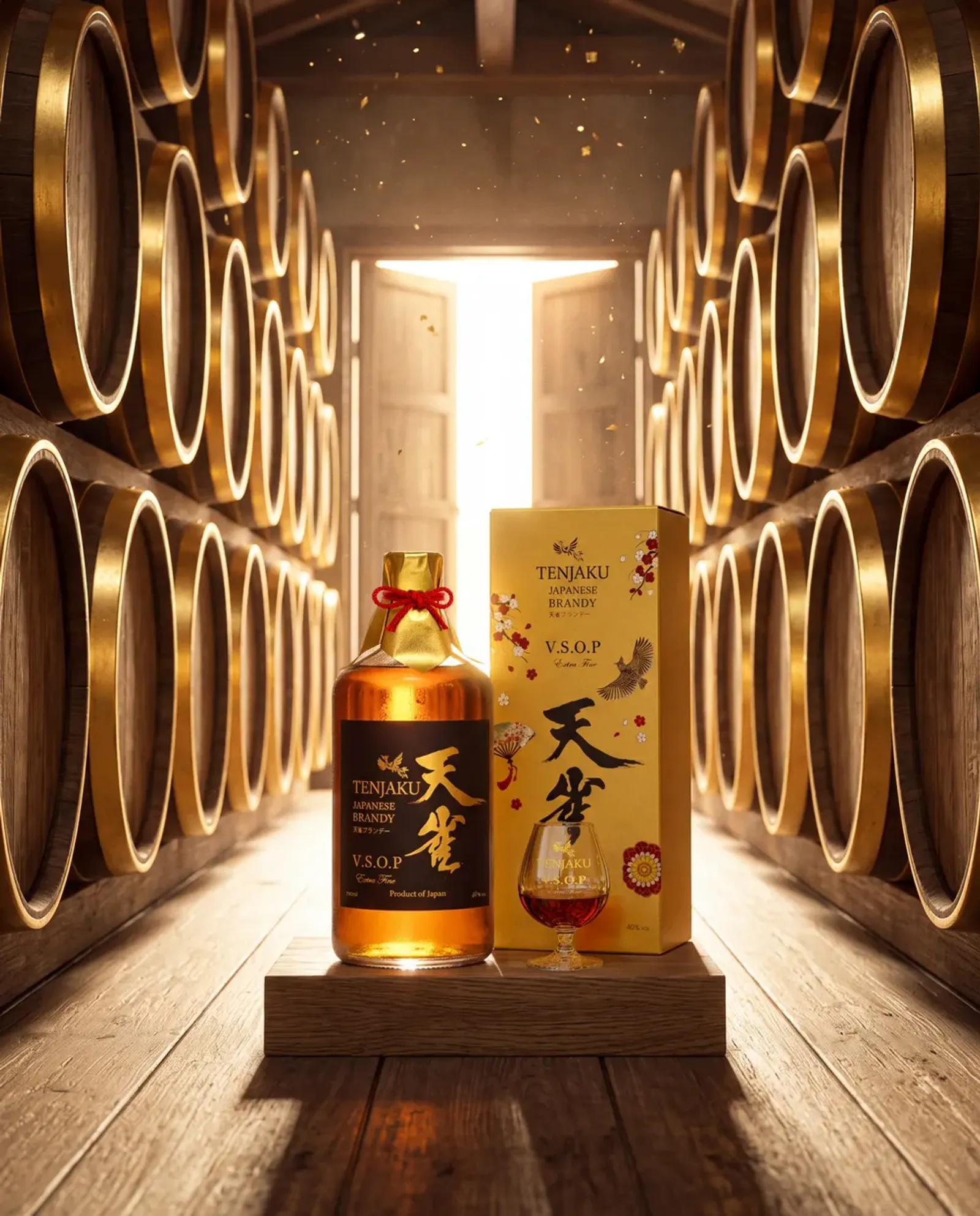 AI ģenerētie Tenjaku Brandy produktu attēli