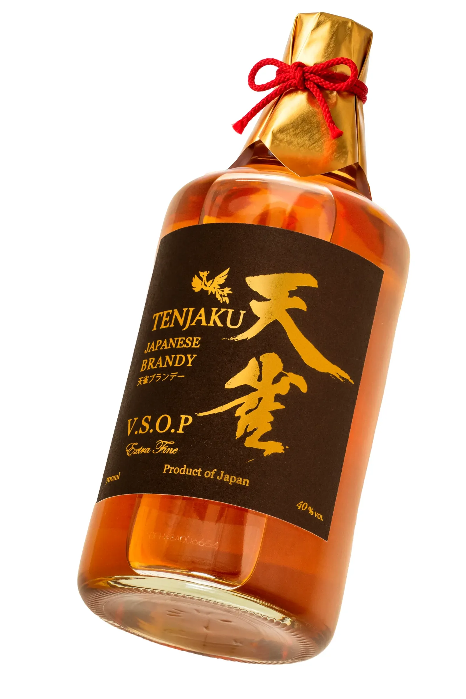 Gatavais Tenjaku Brandy iepakojums pēc drukas