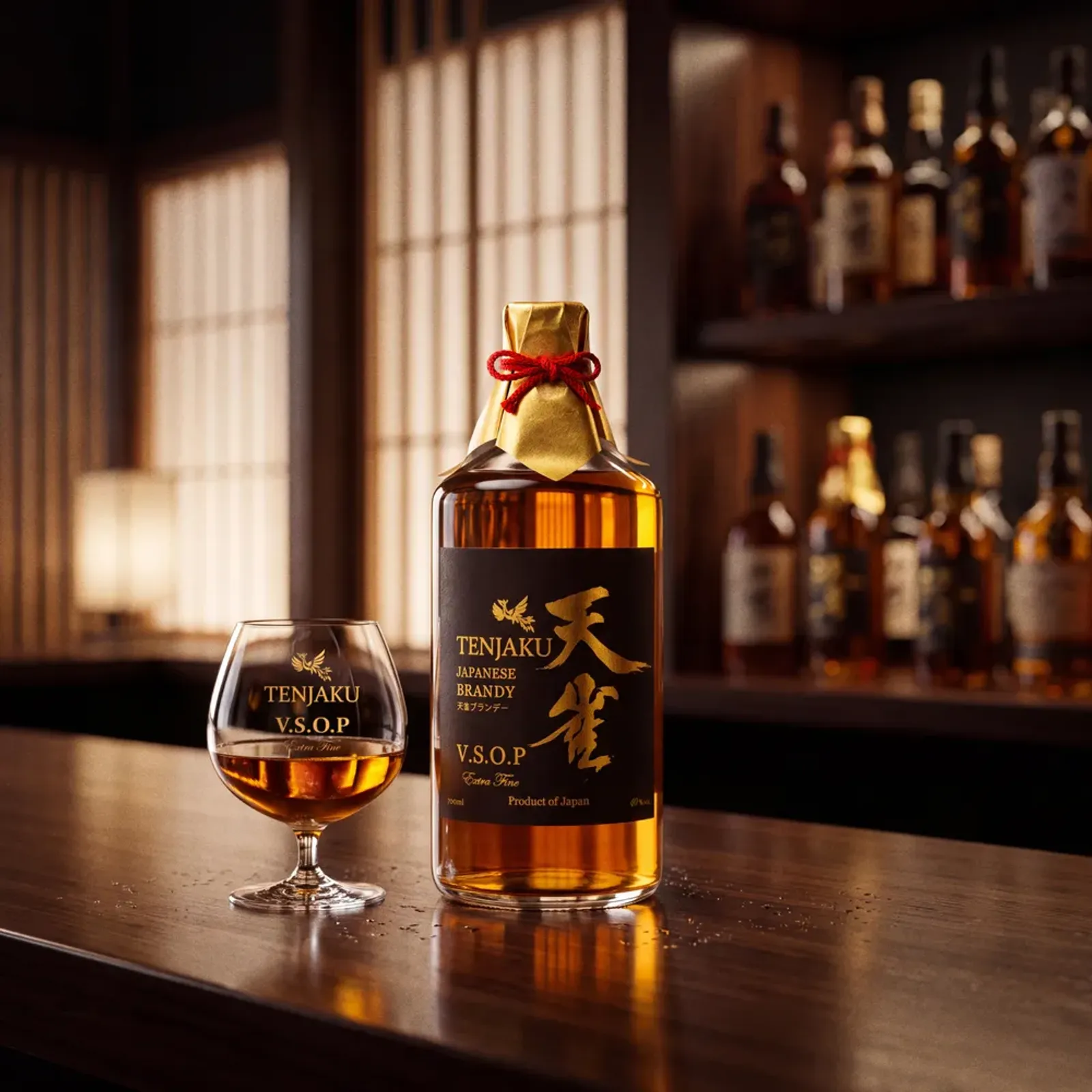 AI ģenerētie Tenjaku Brandy produktu attēli