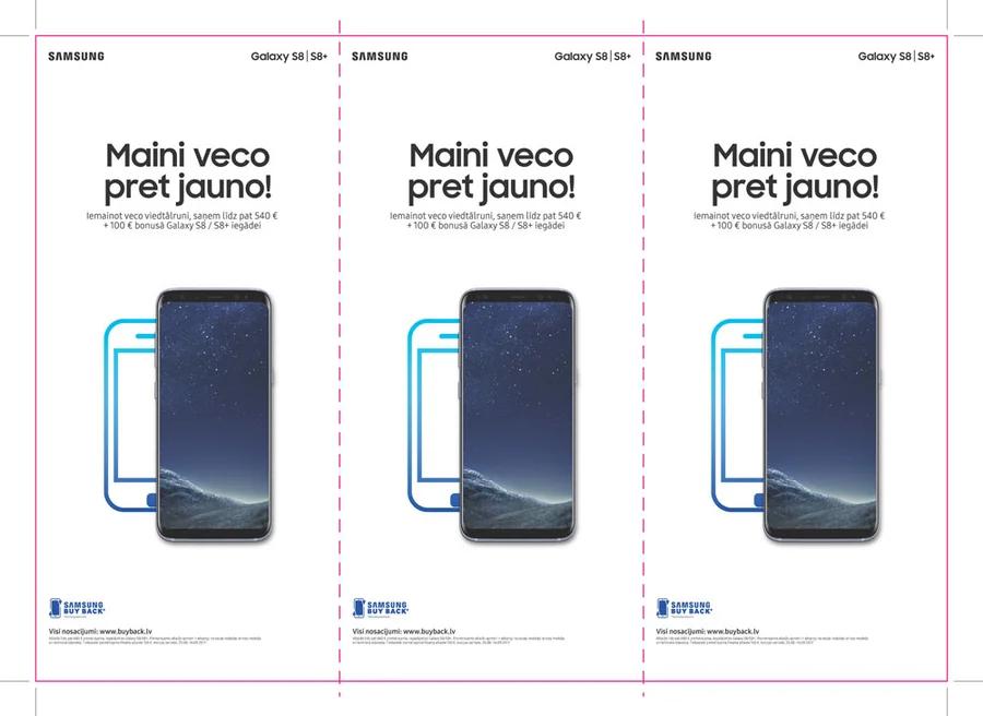 Samsung Galaxy S8 trade-in promotion table talker