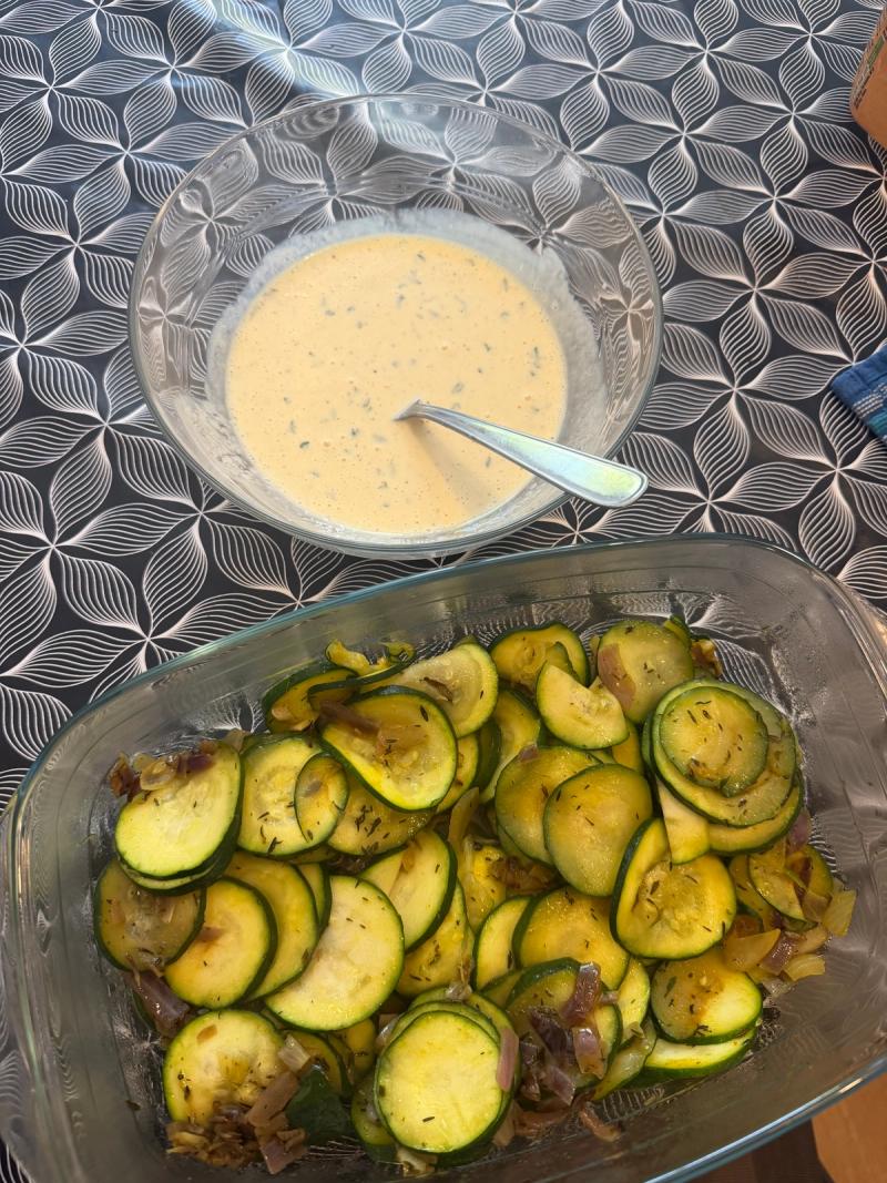 Le Gratin De Courgette Au Bleu Du Queyras 