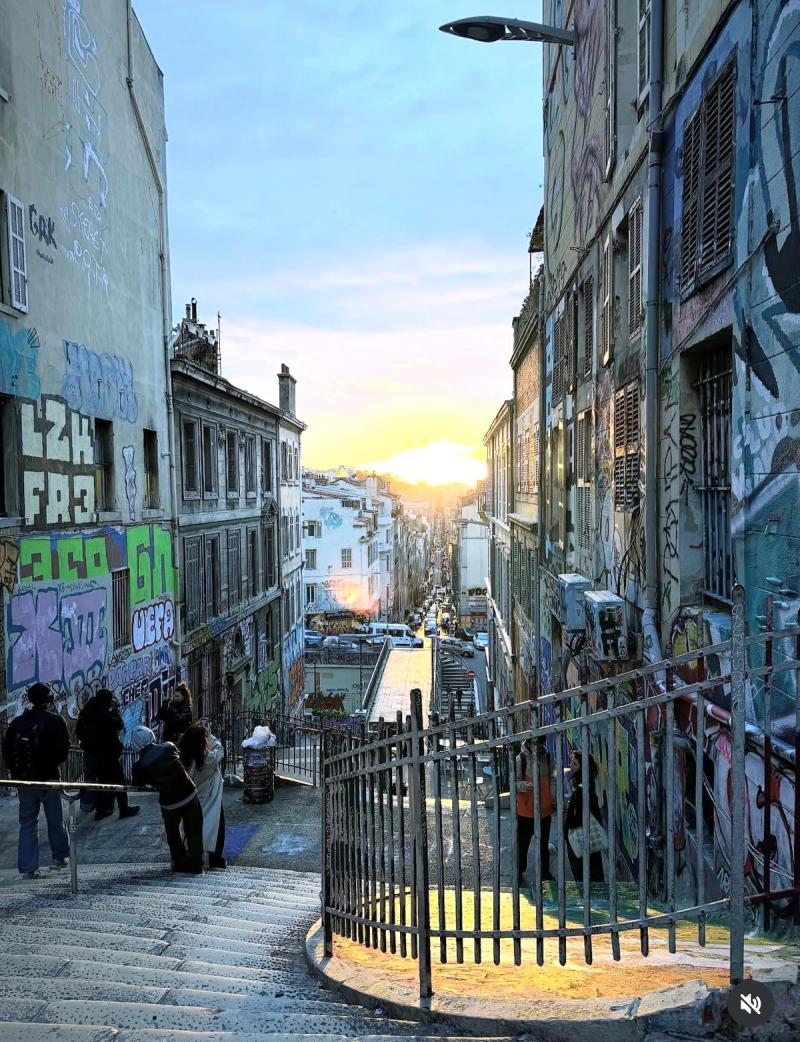Sunset a Marseille (Le Cours Julien)