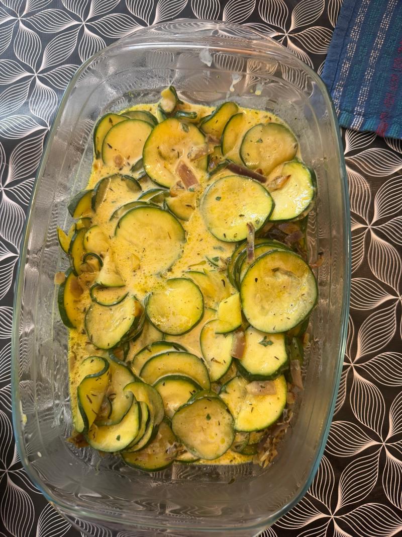 Le Gratin De Courgette Au Bleu Du Queyras 