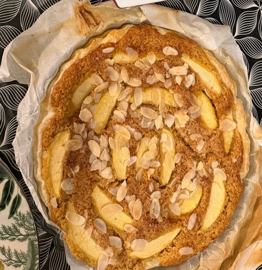 Image Tarte au Pommes & amandes Effilées