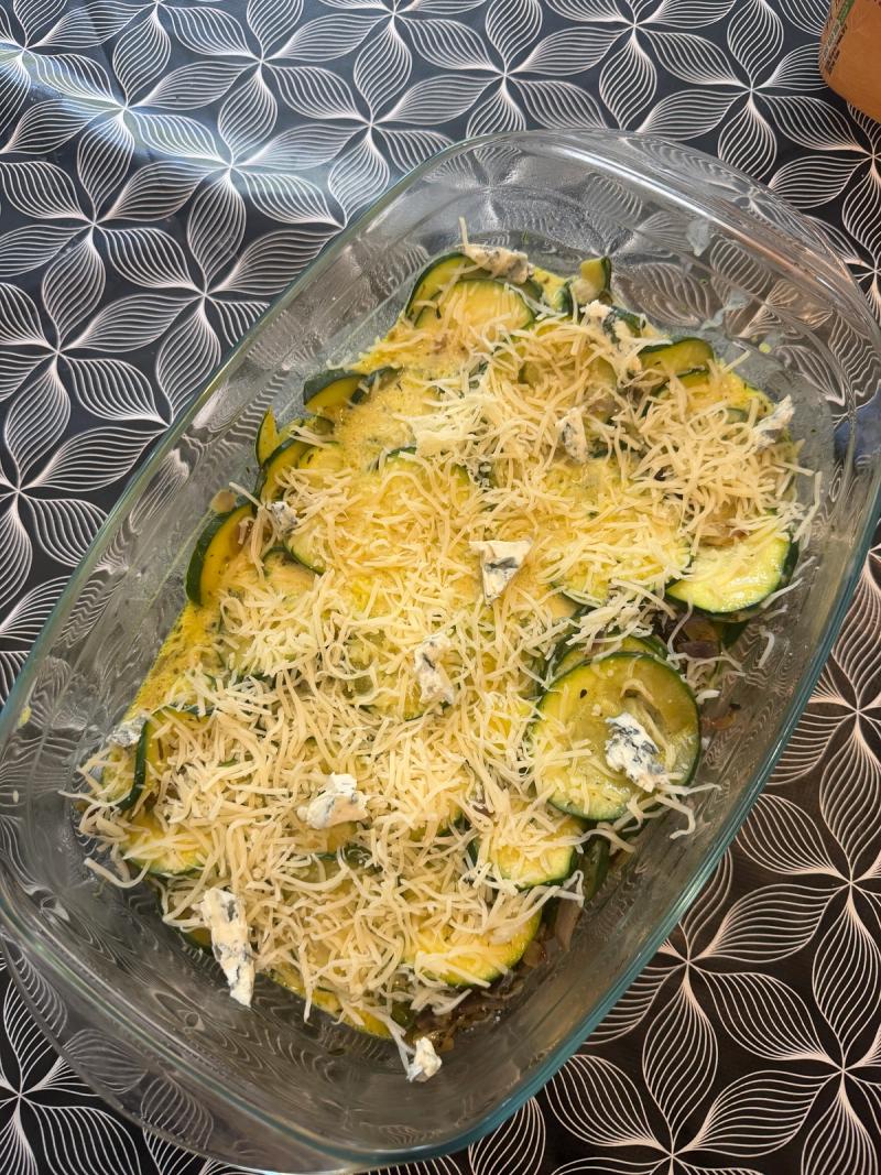 Le Gratin De Courgette Au Bleu Du Queyras 