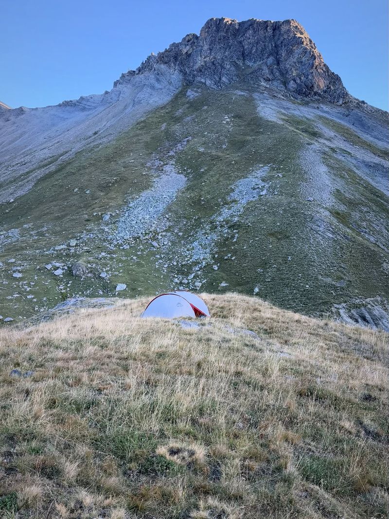Bivouac Solo Au Col Du Galibier  Versant Sud 