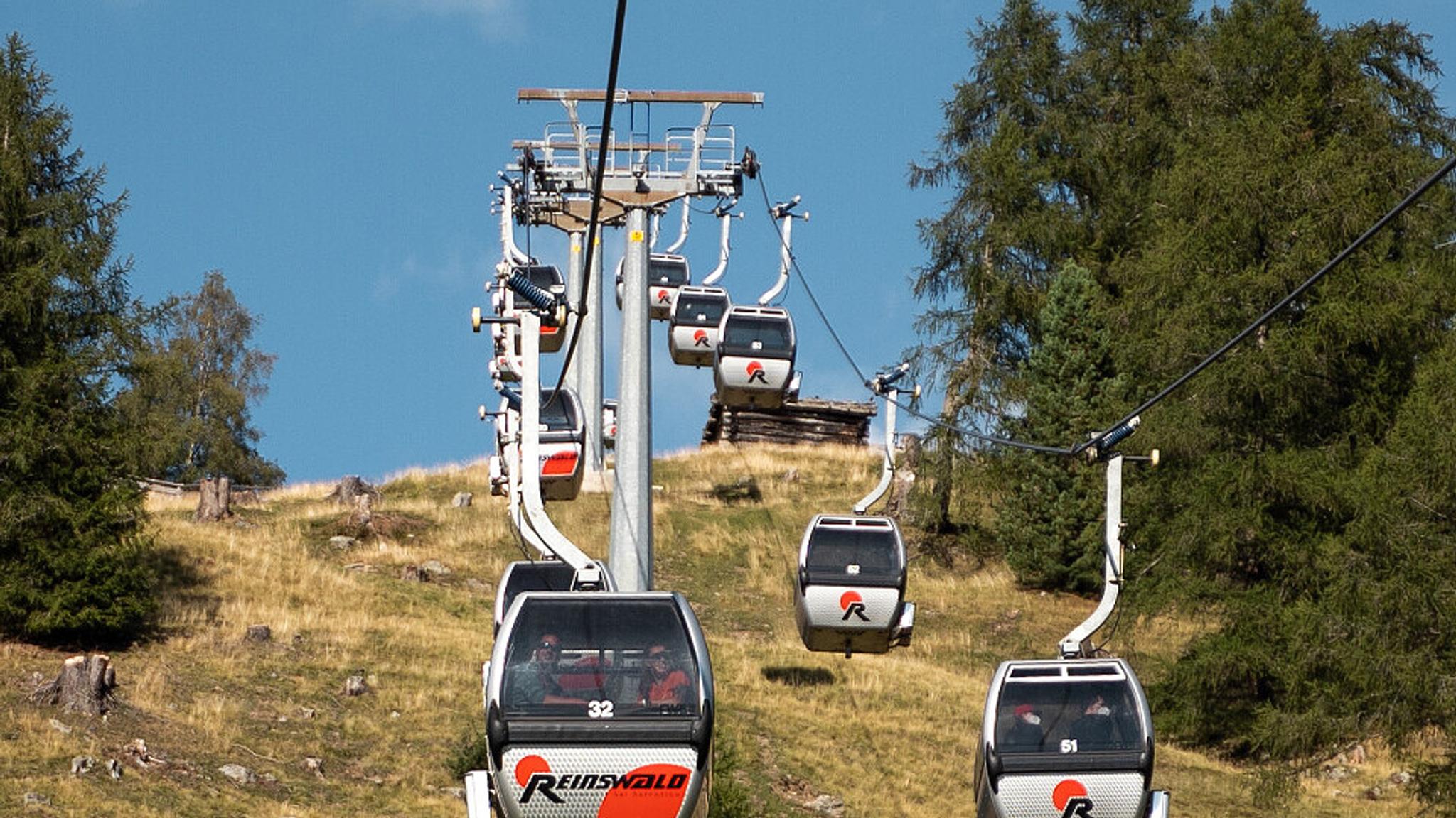 Reinswald Kabinenbahn im Sommer