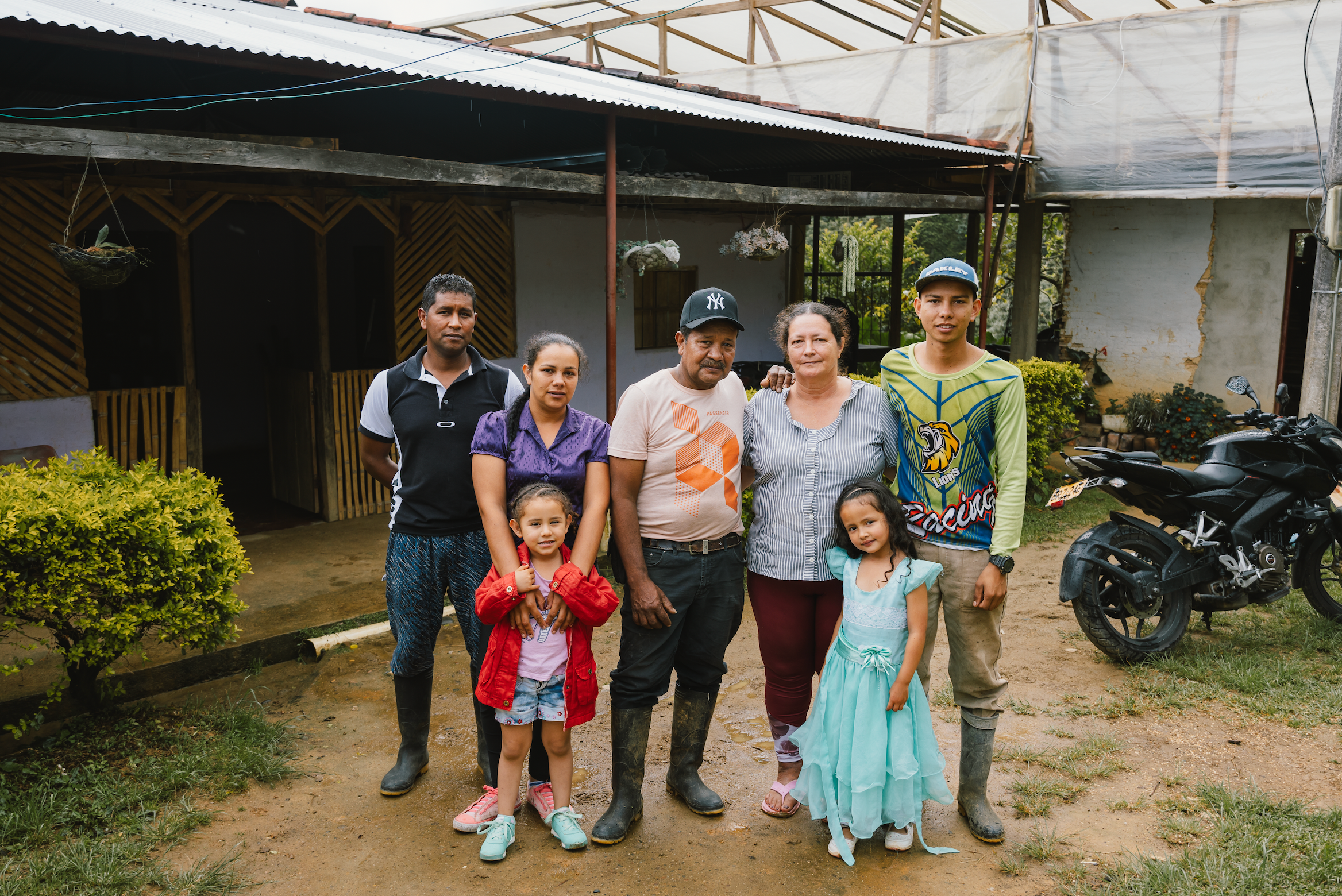 Divino Niño producer Edgar Garcia Ossa with his family