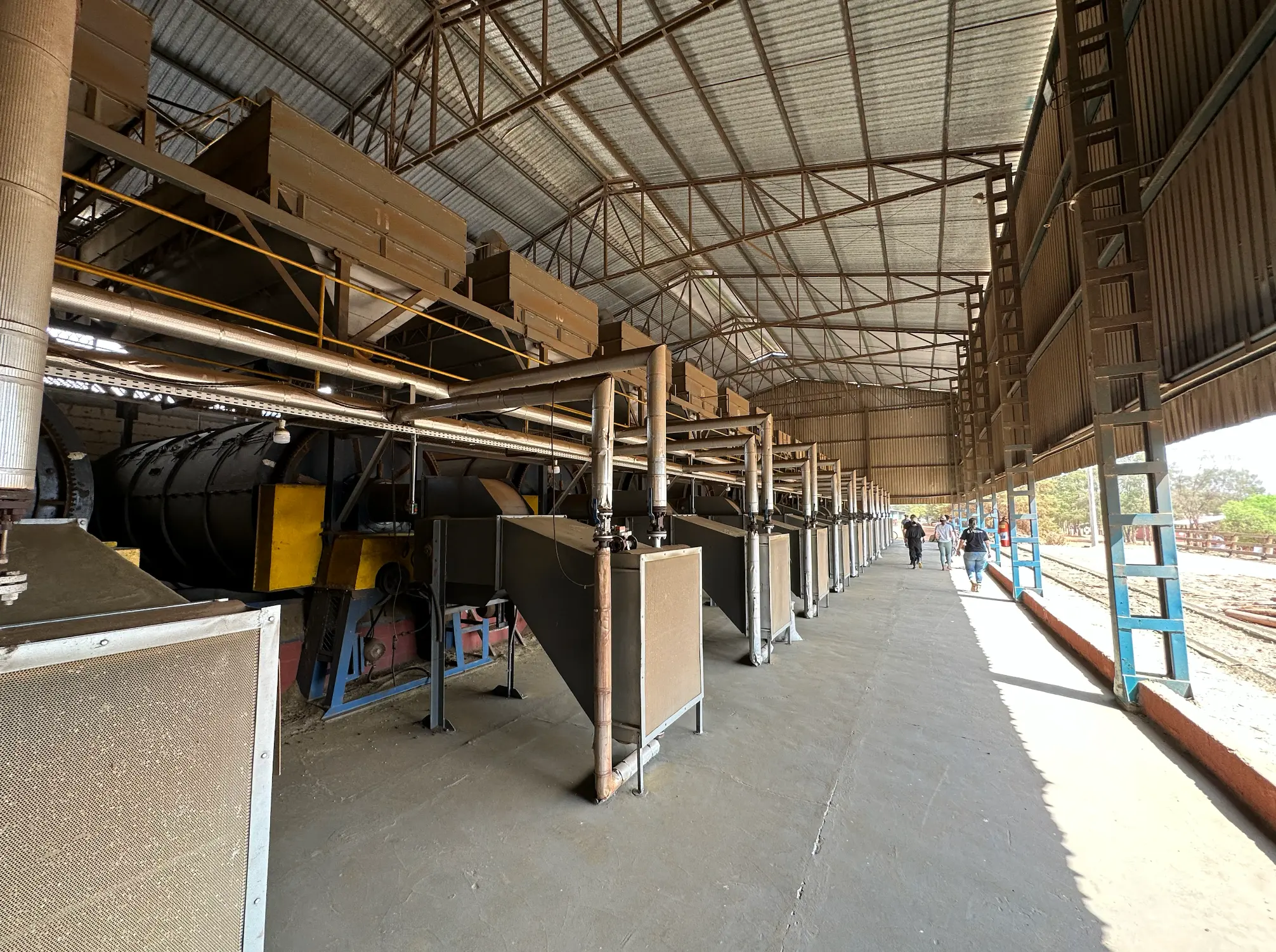 Inside the facilities at the Daterra farm in Brazil