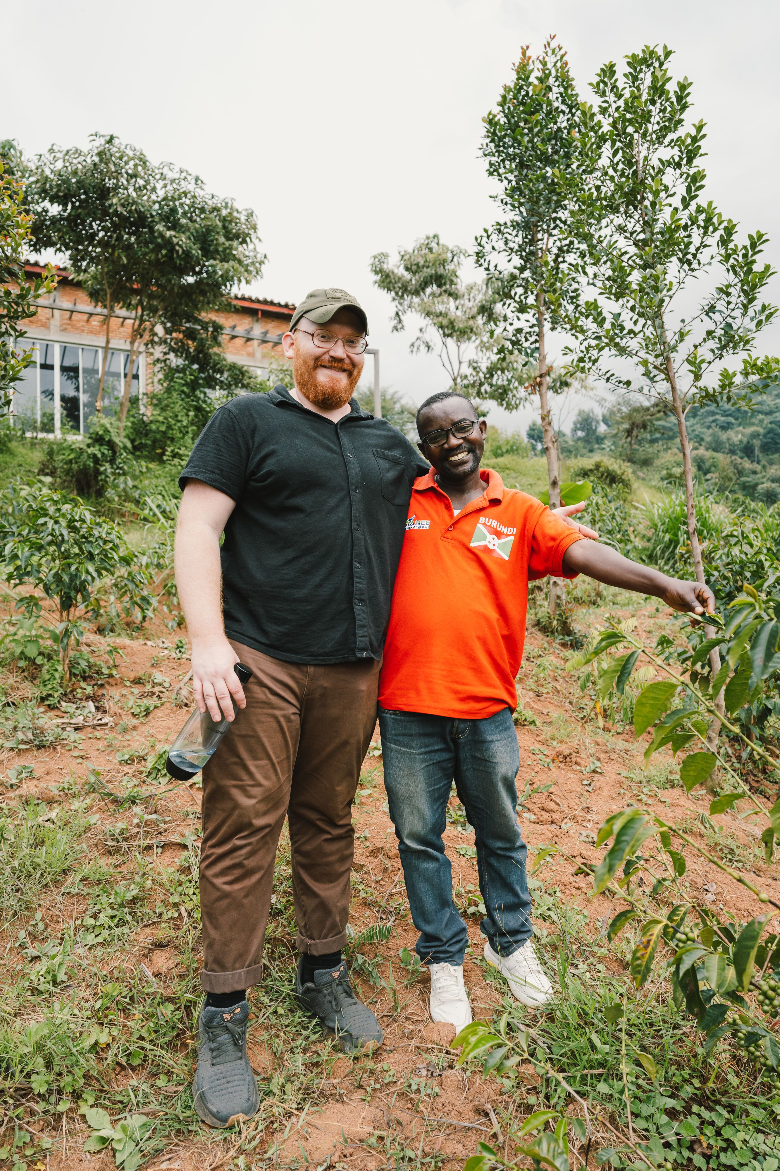 Russ and Epaphras Ndikumana at Heza