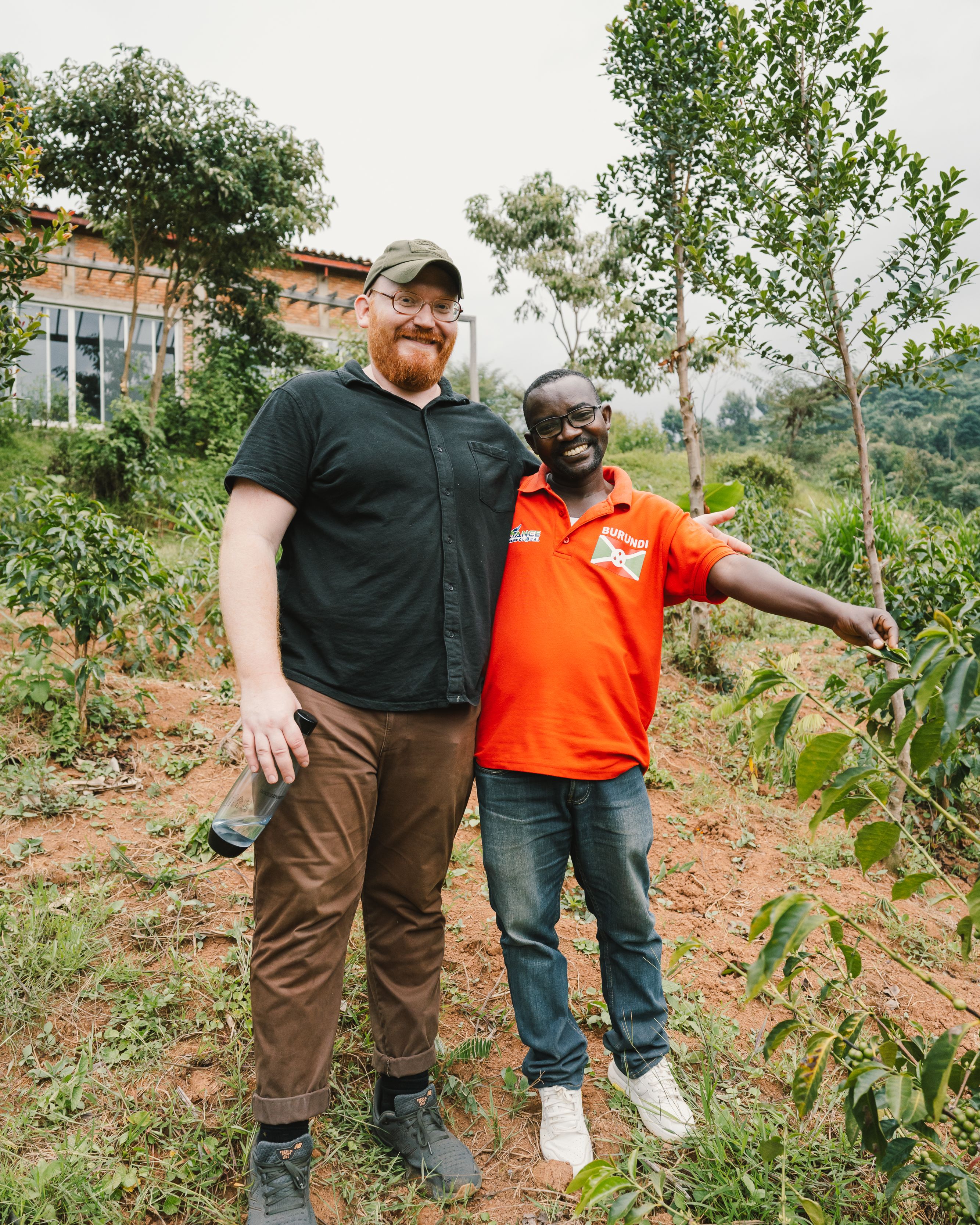 Russ and Epaphras Ndikumana at Heza