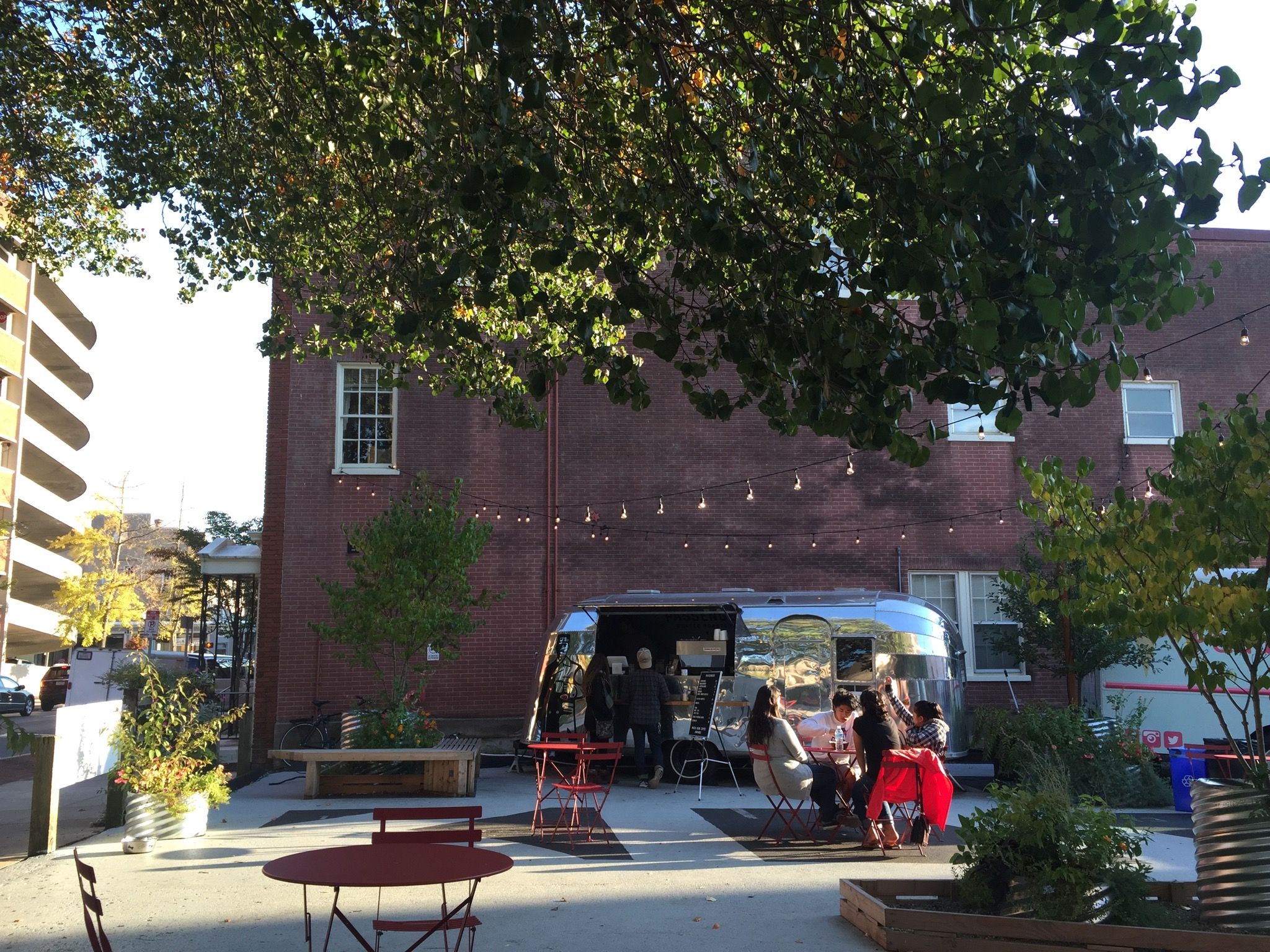 The Passenger Airstream at the Prince St. Pop-up Park in Lancaster, PA