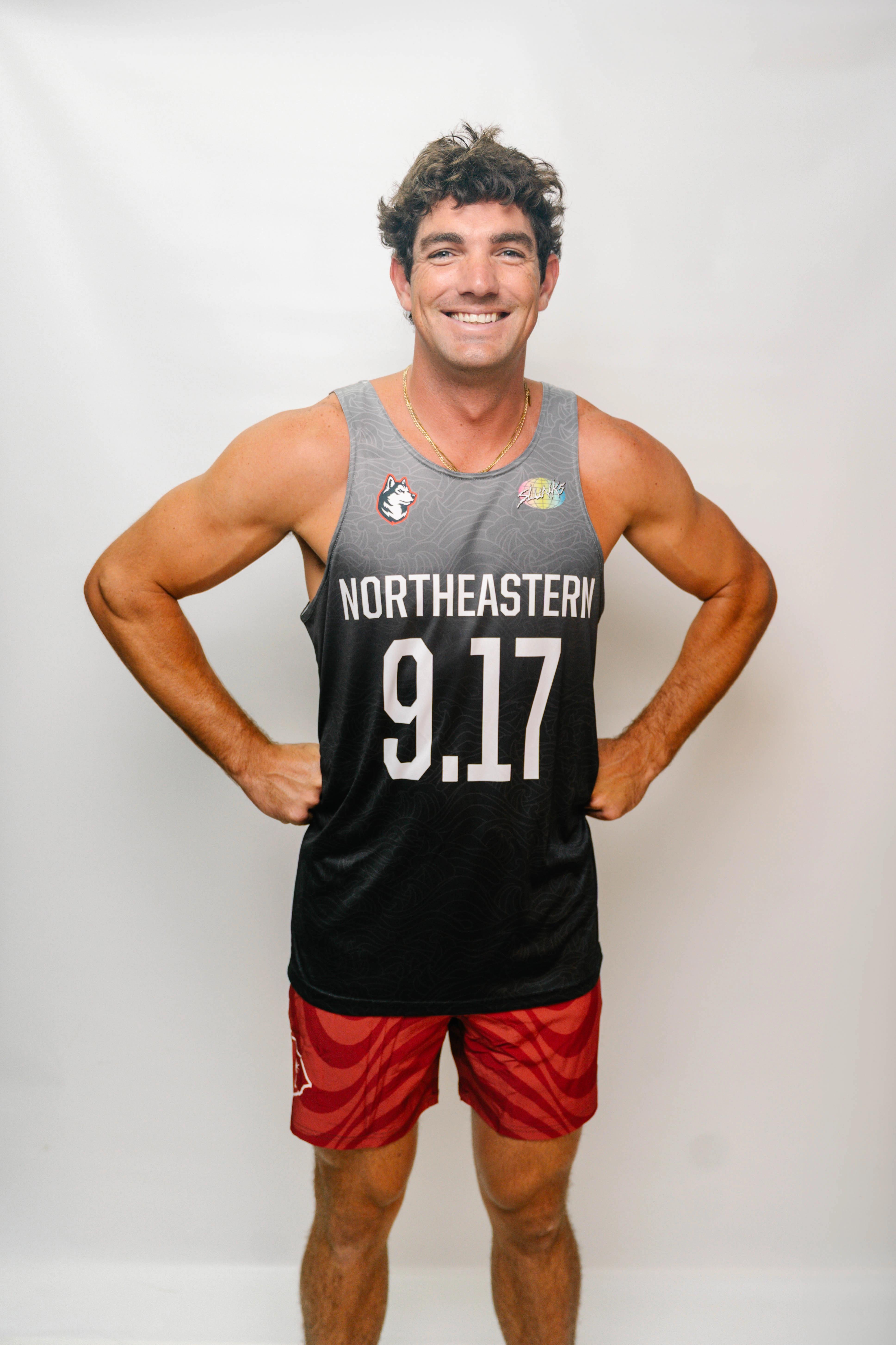 Front of jersey on body